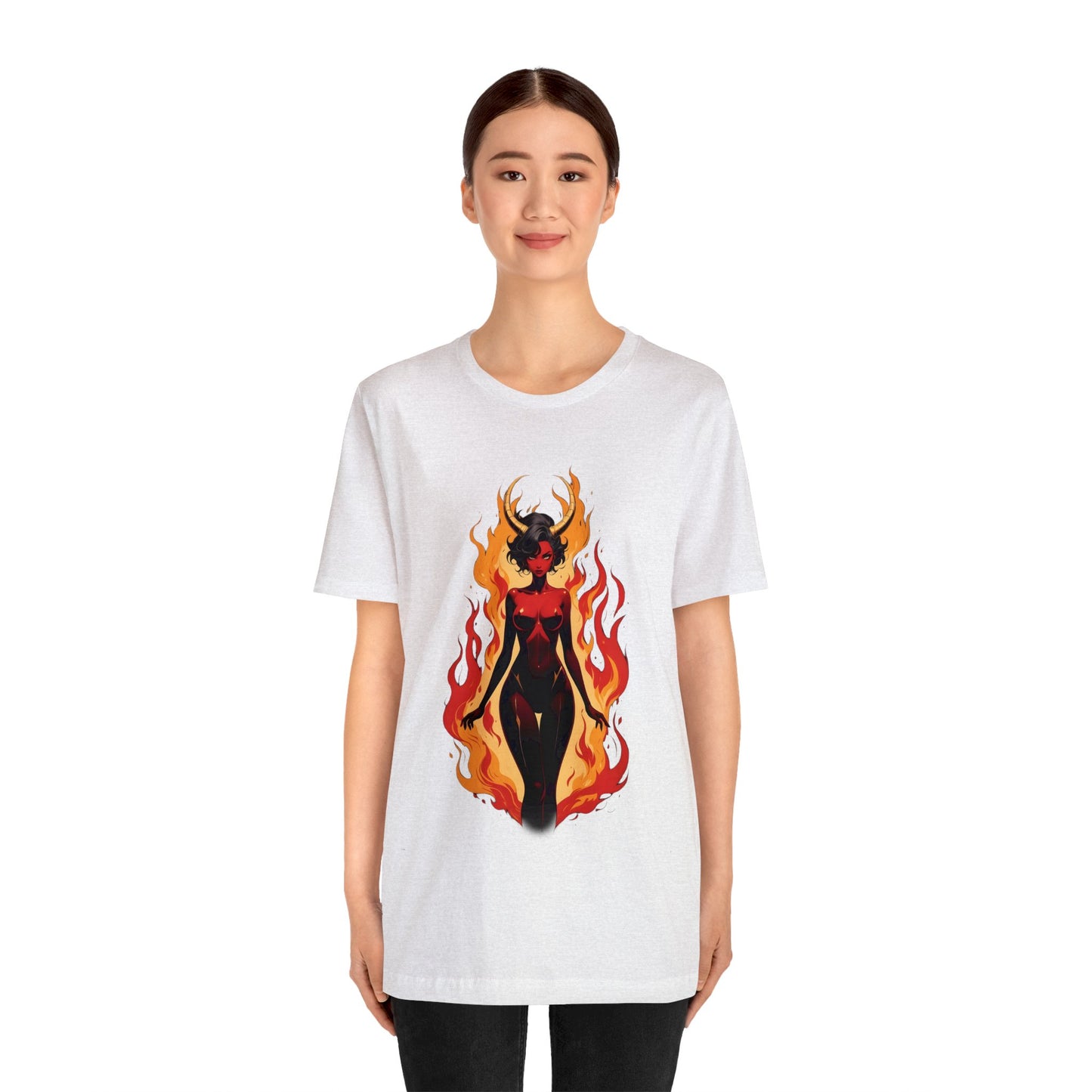 Kǎtōng Piàn - Devil Woman Collection - Drusilla - Unisex Jersey Short Sleeve Tee Printify