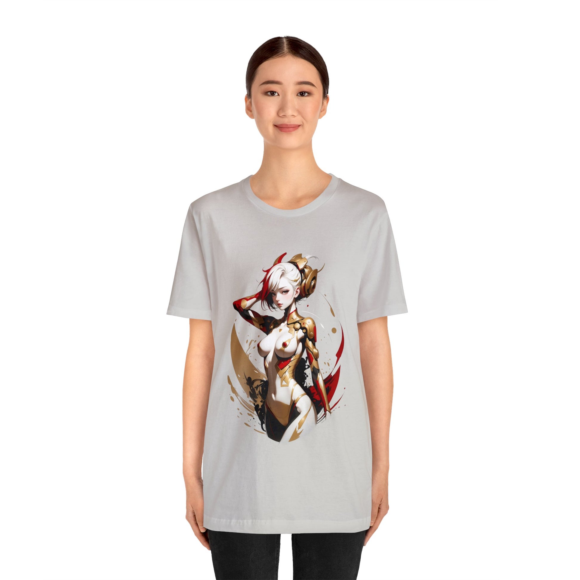 Kǎtōng Piàn - Mecha Girl Collection - Ruby - Unisex Jersey Short Sleeve Tee Printify