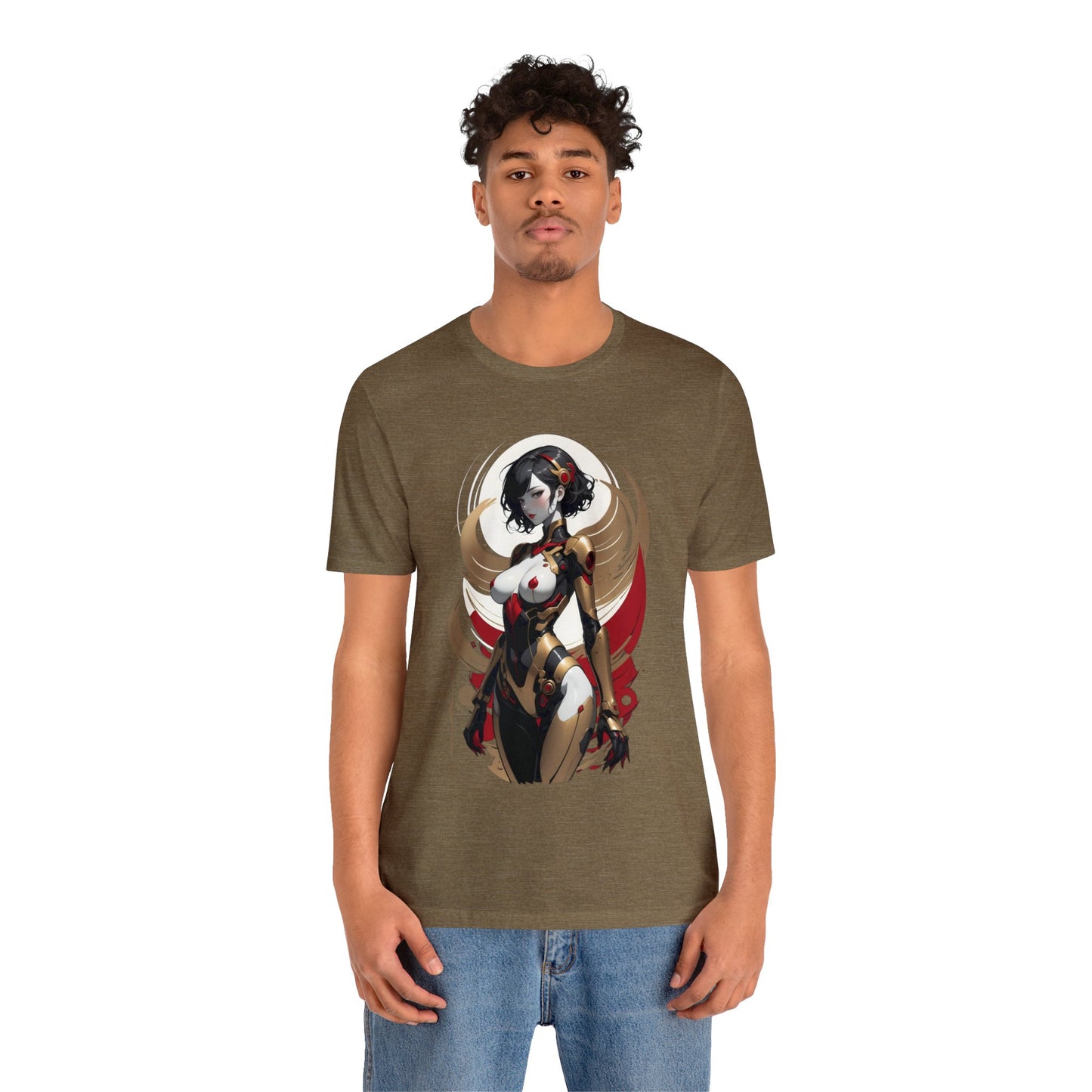 Kǎtōng Piàn - Mecha Girl Collection - Luna - Unisex Jersey Short Sleeve Tee Printify