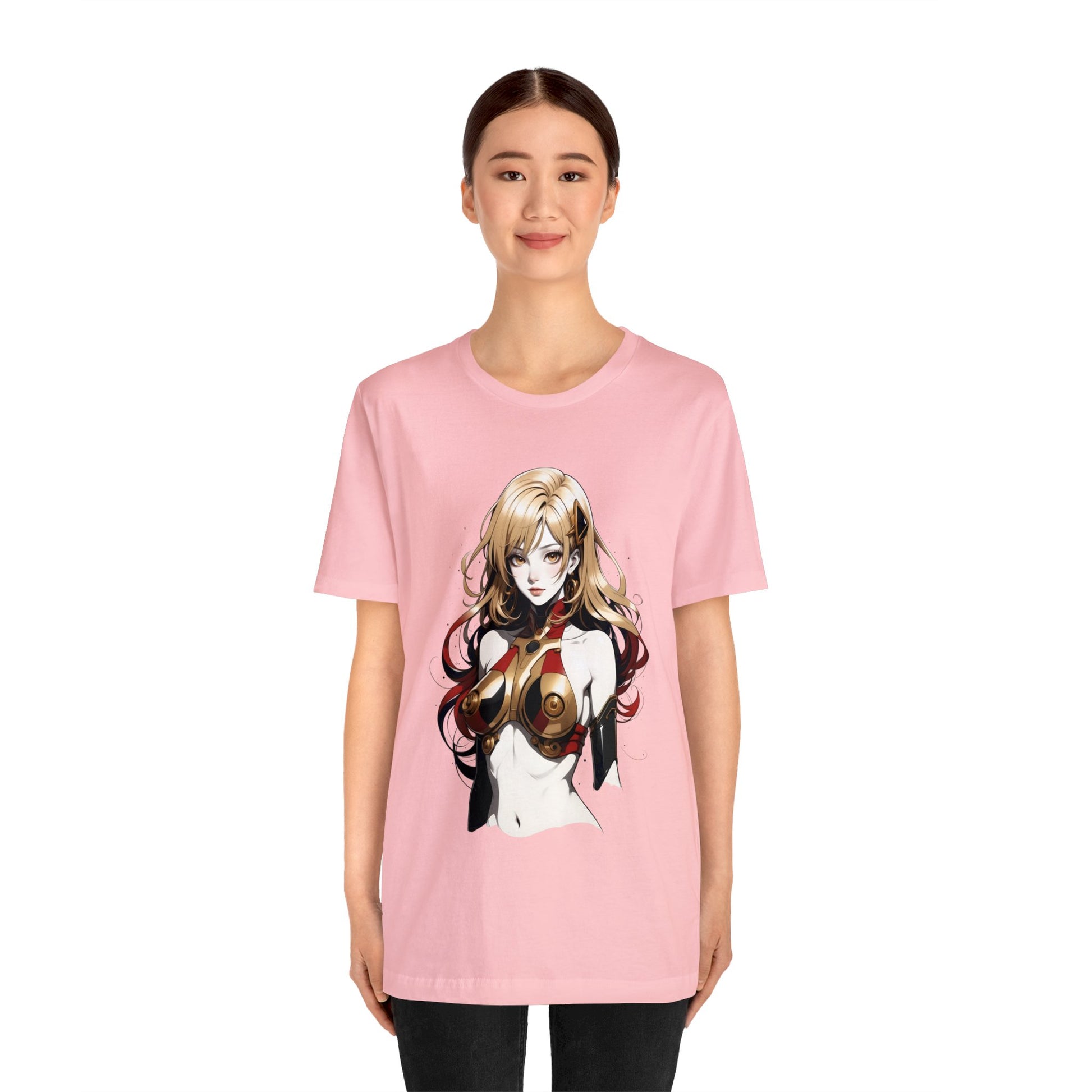 Kǎtōng Piàn - Mecha Girl Collection - Evelyn - Unisex Jersey Short Sleeve Tee Printify
