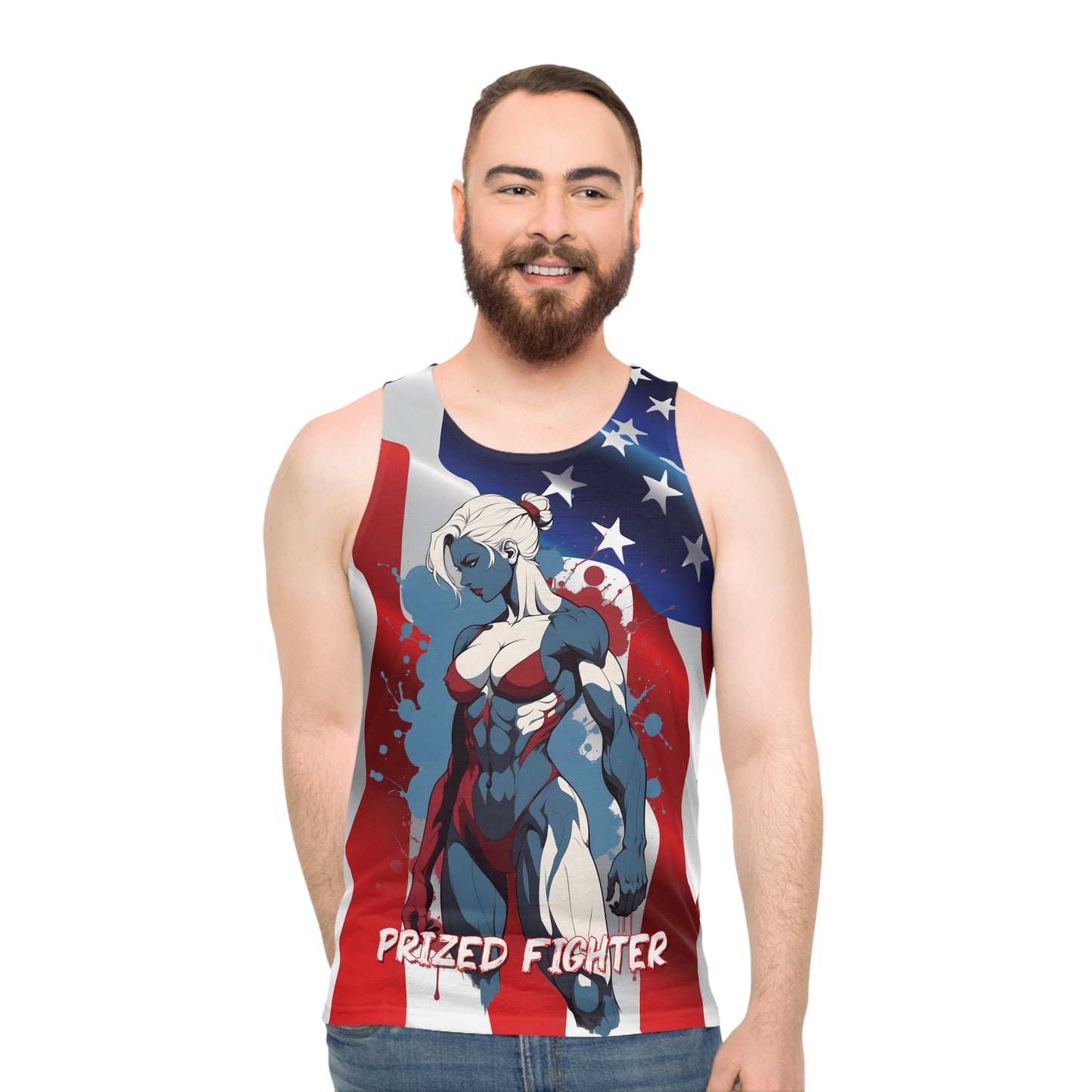 Kǎtōng Piàn - Prized Fighter Collection - America - 008 - Unisex Tank Top - Verdine Daniels