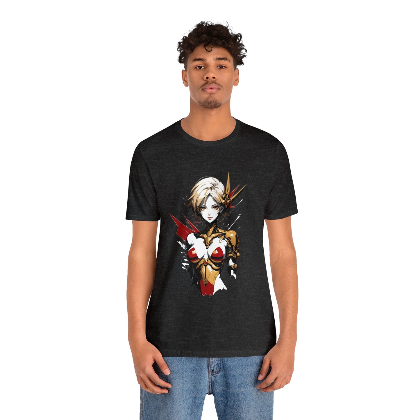 Kǎtōng Piàn - Mecha Girl Collection - Scarlett - Unisex Jersey Short Sleeve Tee Printify