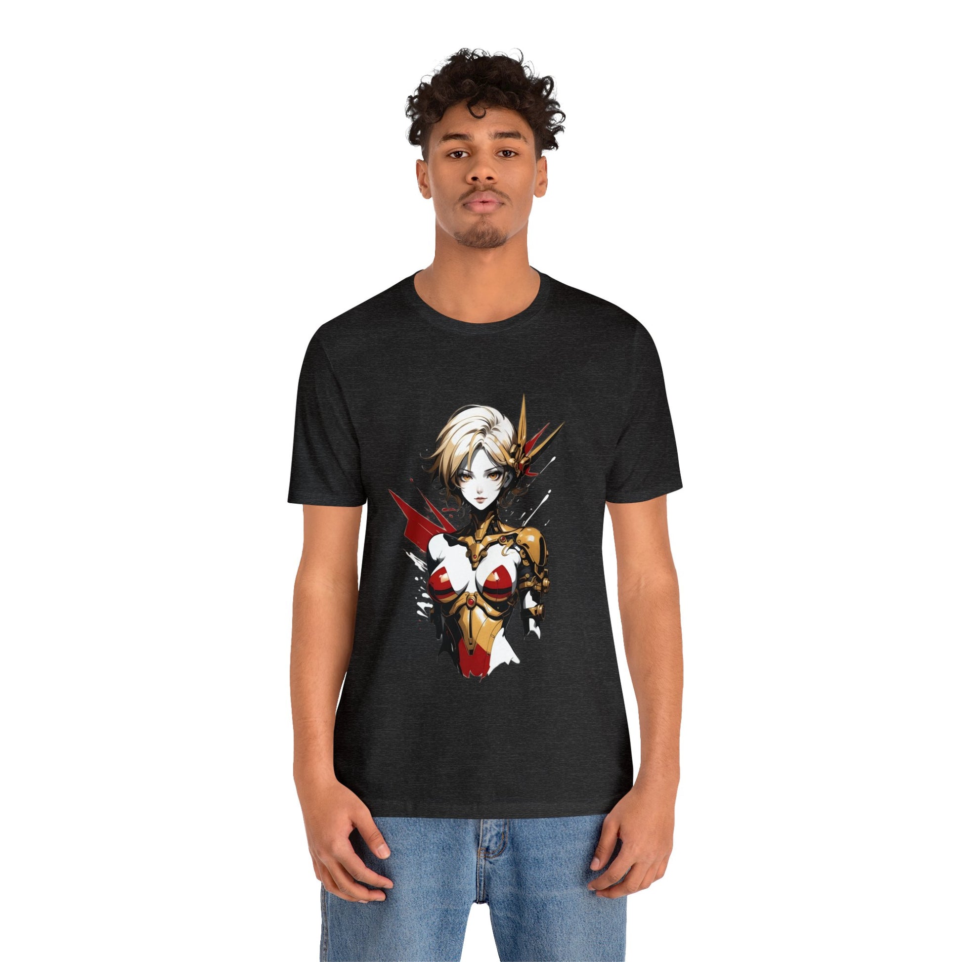 Kǎtōng Piàn - Mecha Girl Collection - Scarlett - Unisex Jersey Short Sleeve Tee Printify