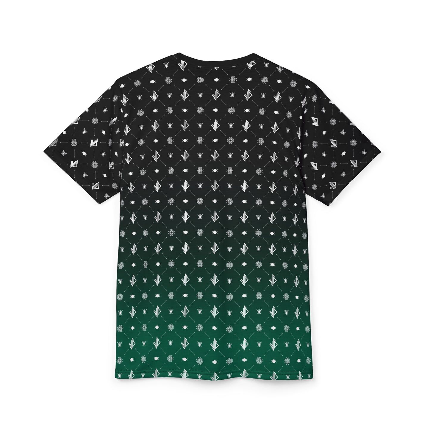 Dynamic Unisex Cut & Sew Tee with Geometric Pattern - Stylish and Versatile for Every Occasion