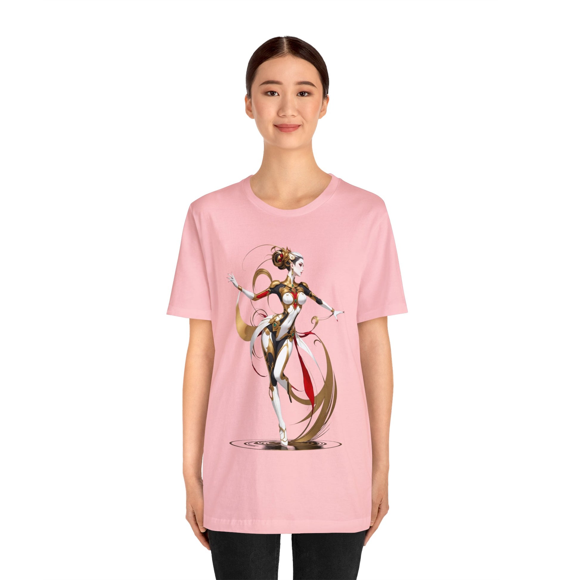 Kǎtōng Piàn - Mecha Girl Collection - Harper - Unisex Jersey Short Sleeve Tee Printify