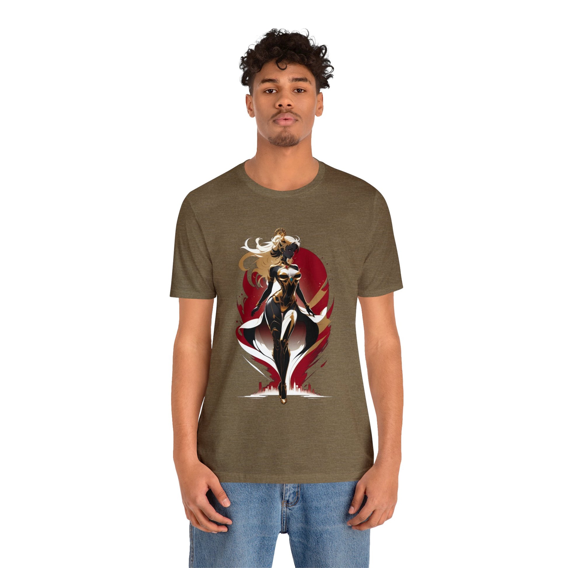 Kǎtōng Piàn - Mecha Girl Collection - Lucy - Unisex Jersey Short Sleeve Tee Printify