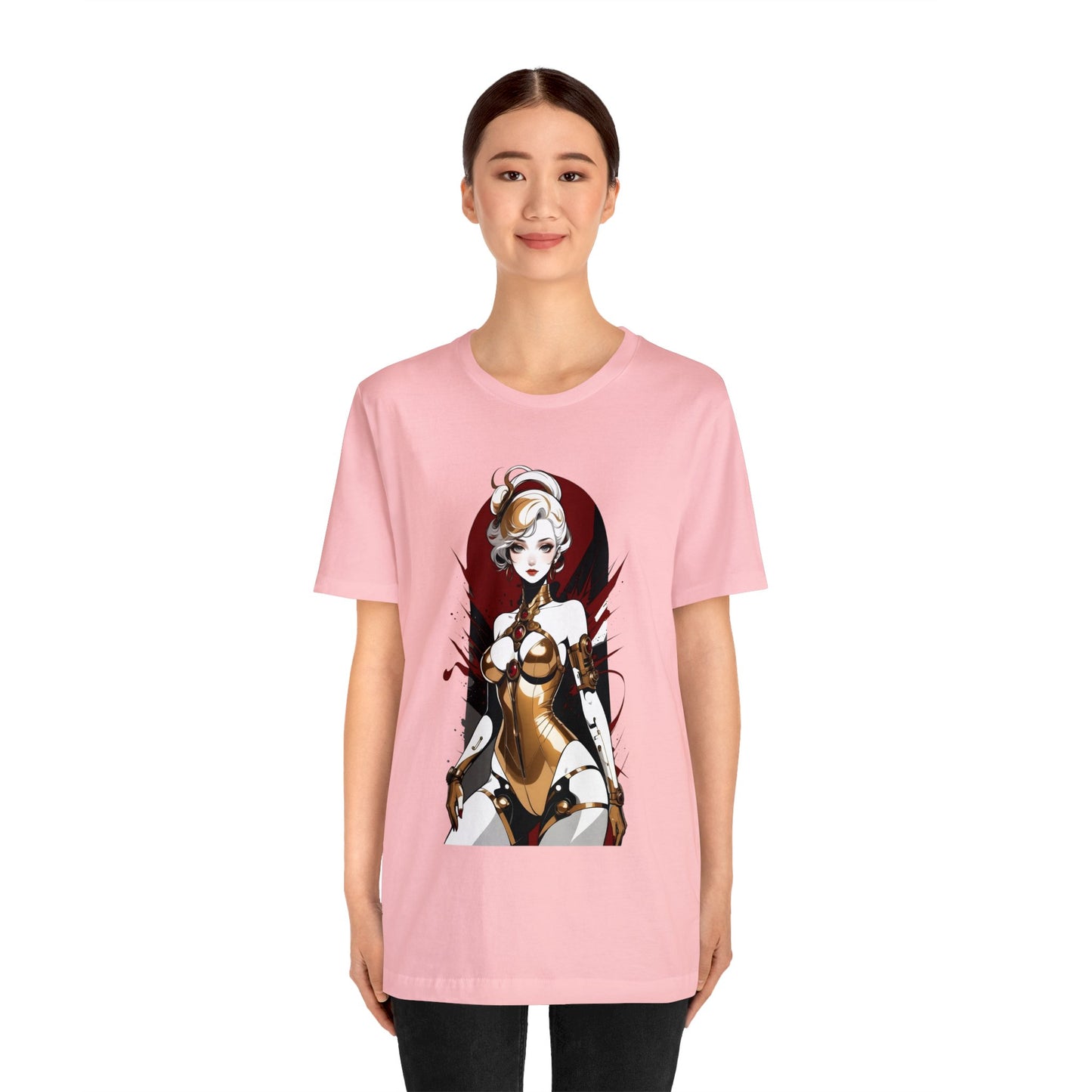 Kǎtōng Piàn - Mecha Girl Collection - Violet - Unisex Jersey Short Sleeve Tee Printify