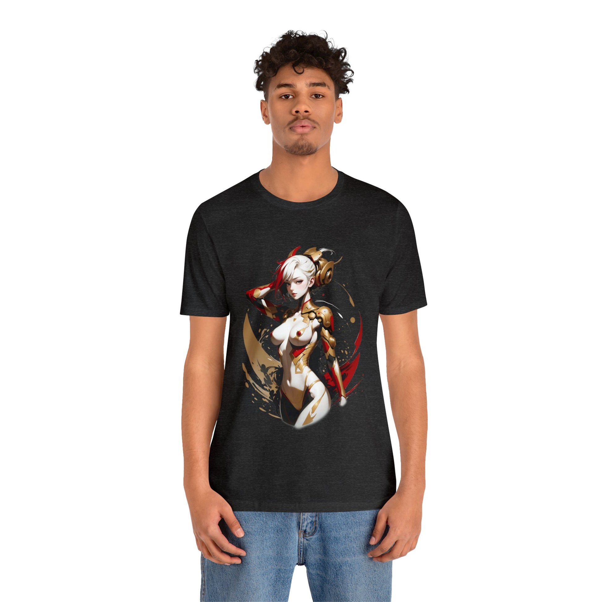 Kǎtōng Piàn - Mecha Girl Collection - Ruby - Unisex Jersey Short Sleeve Tee Printify