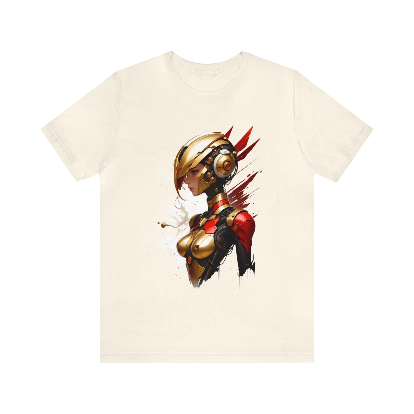Kǎtōng Piàn - Mecha Girl Collection - Isabella - Unisex Jersey Short Sleeve Tee Printify