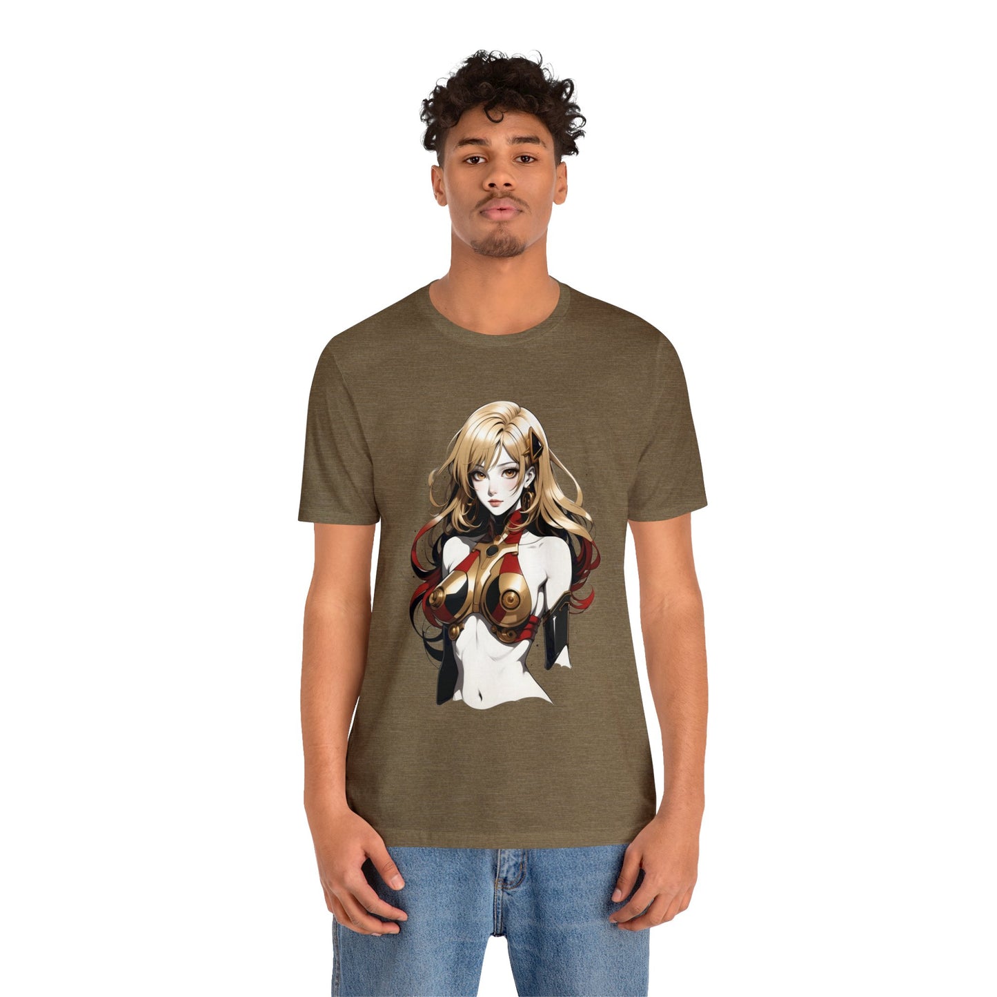 Kǎtōng Piàn - Mecha Girl Collection - Evelyn - Unisex Jersey Short Sleeve Tee Printify