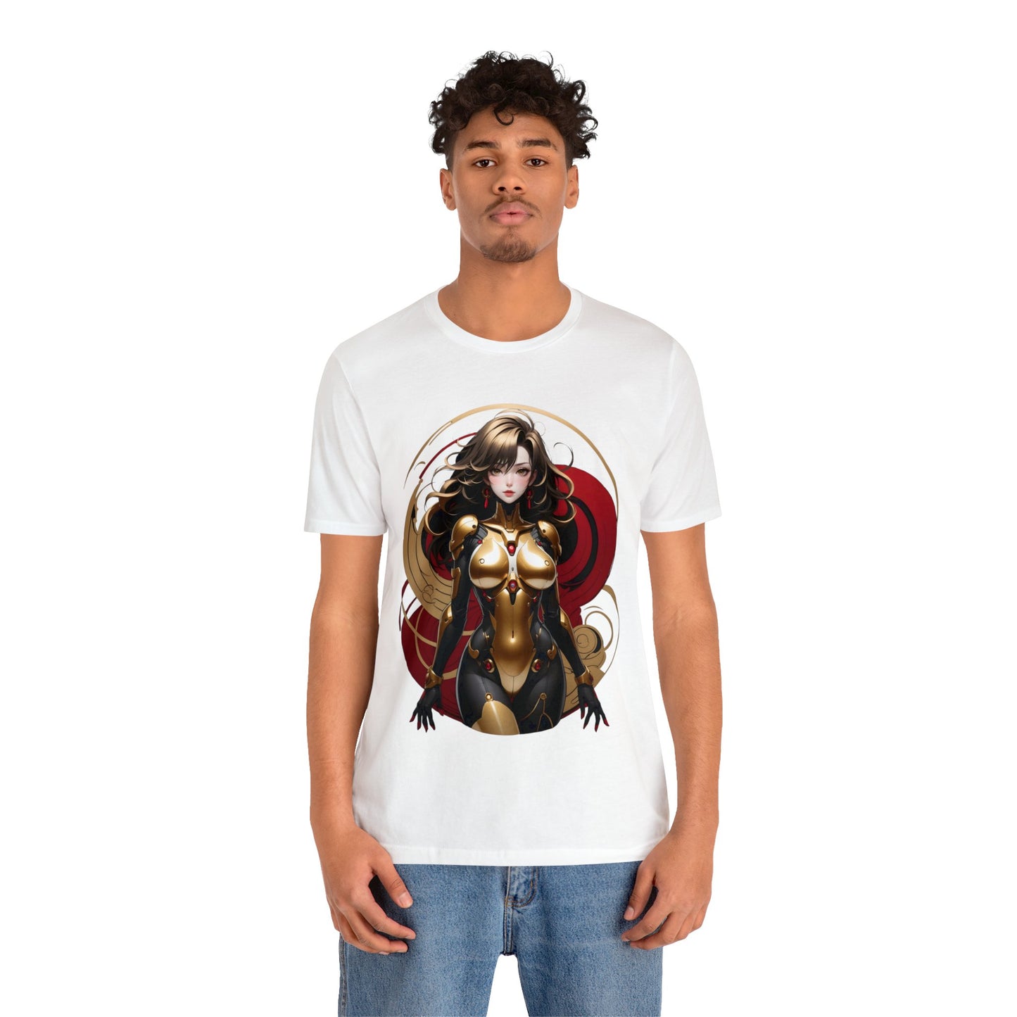 Kǎtōng Piàn - Mecha Girl Collection - Ava - Unisex Jersey Short Sleeve Tee Printify