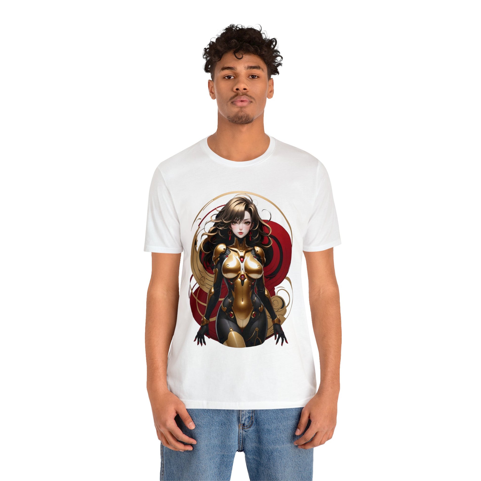 Kǎtōng Piàn - Mecha Girl Collection - Ava - Unisex Jersey Short Sleeve Tee Printify
