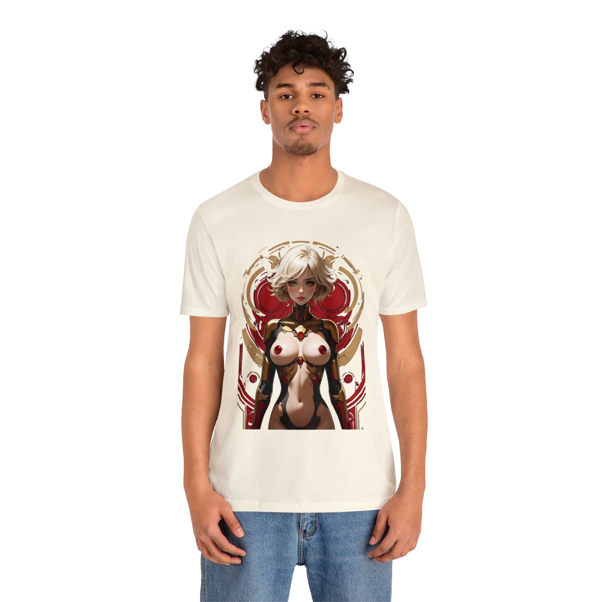 Kǎtōng Piàn - Mecha Girl Collection - Chloe - Unisex Jersey Short Sleeve Tee Printify