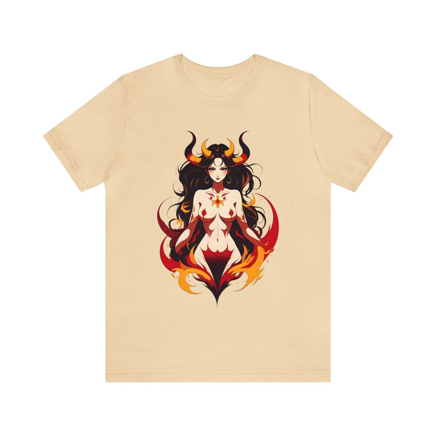Kǎtōng Piàn - Devil Woman Collection - Ember - Unisex Jersey Short Sleeve Tee Printify