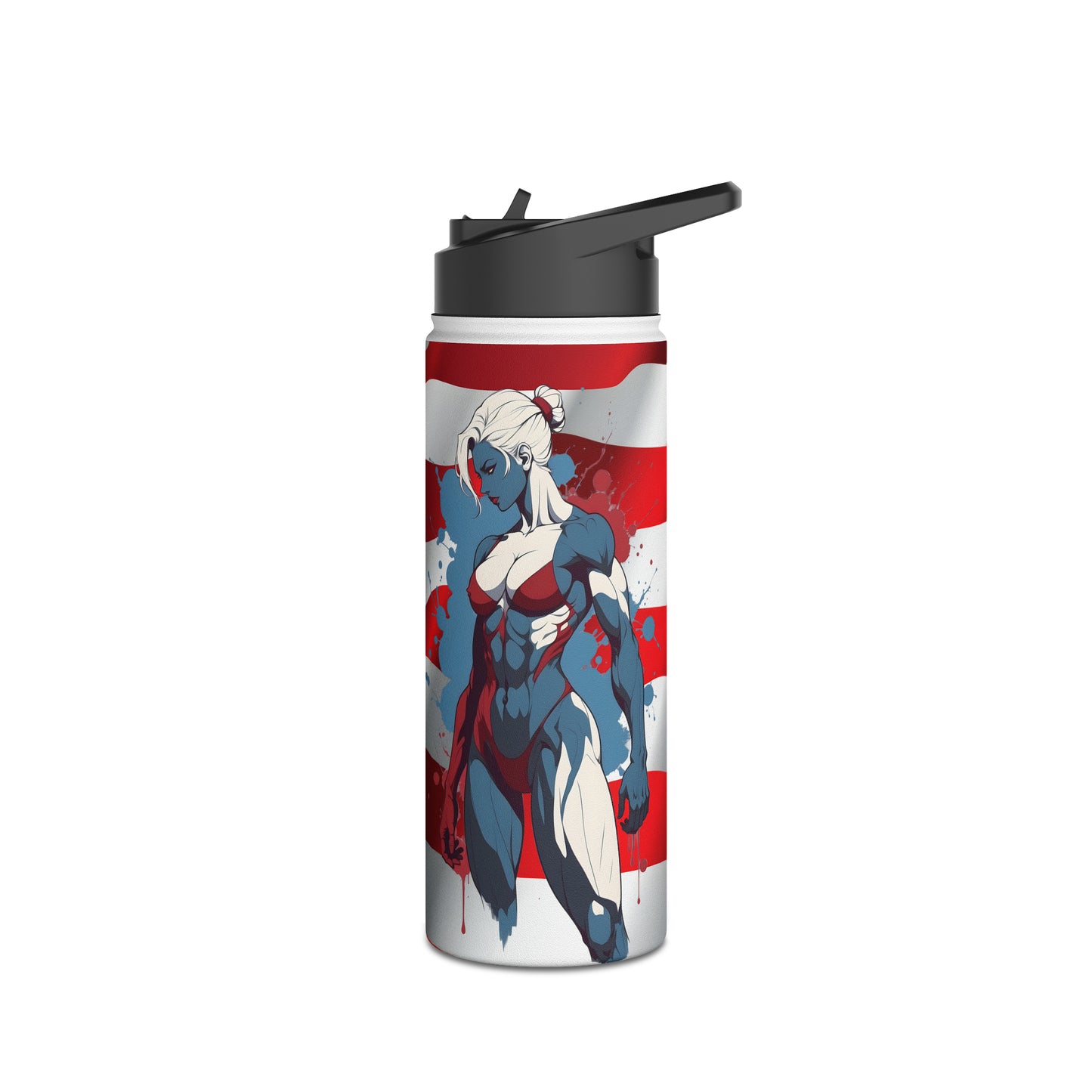Kǎtōng Piàn - Prized Fighter Collection - America - 008 - Stainless Steel Water Bottle, Standard Lid - Verdine Daniels