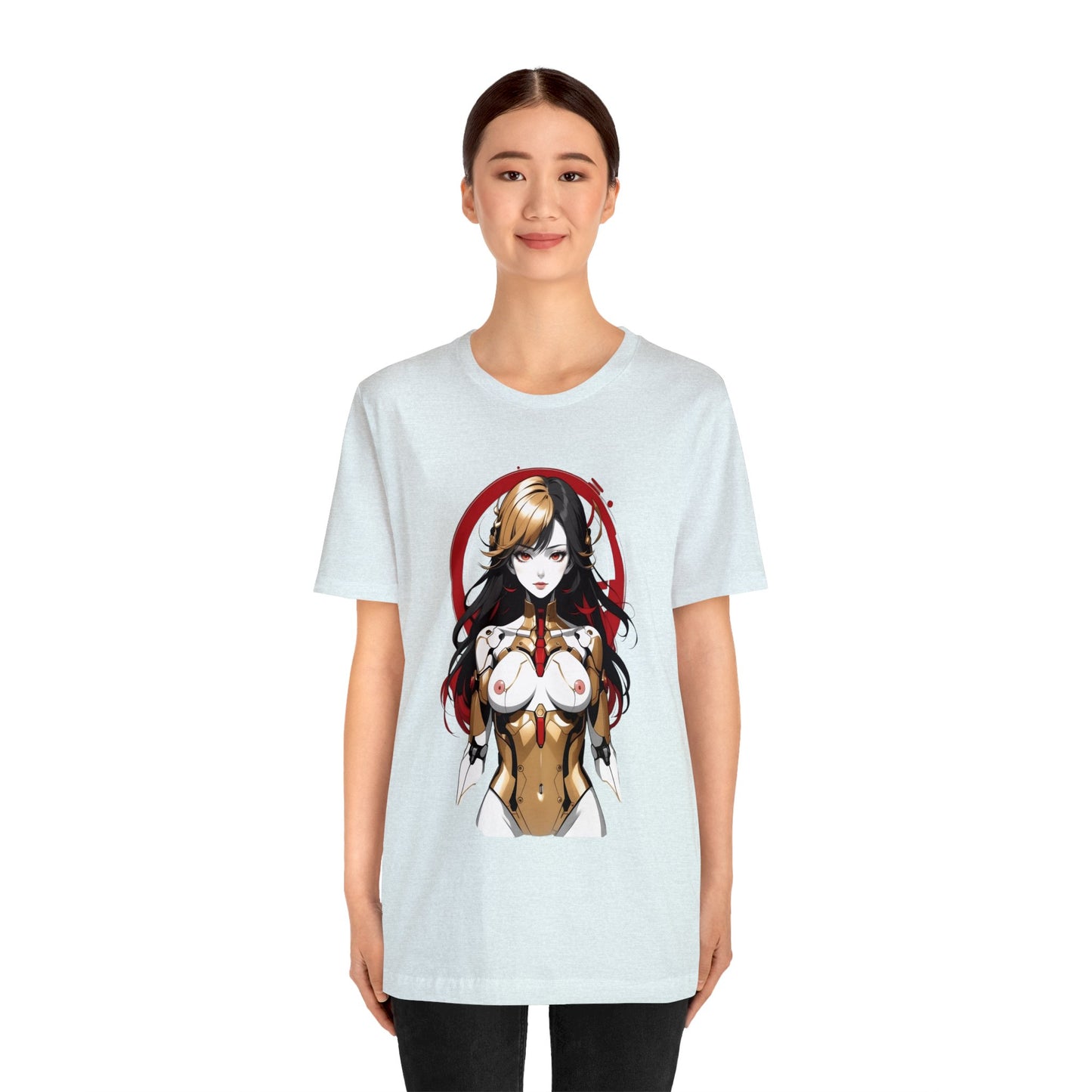 Kǎtōng Piàn - Mecha Girl Collection - Mia - Unisex Jersey Short Sleeve Tee Printify