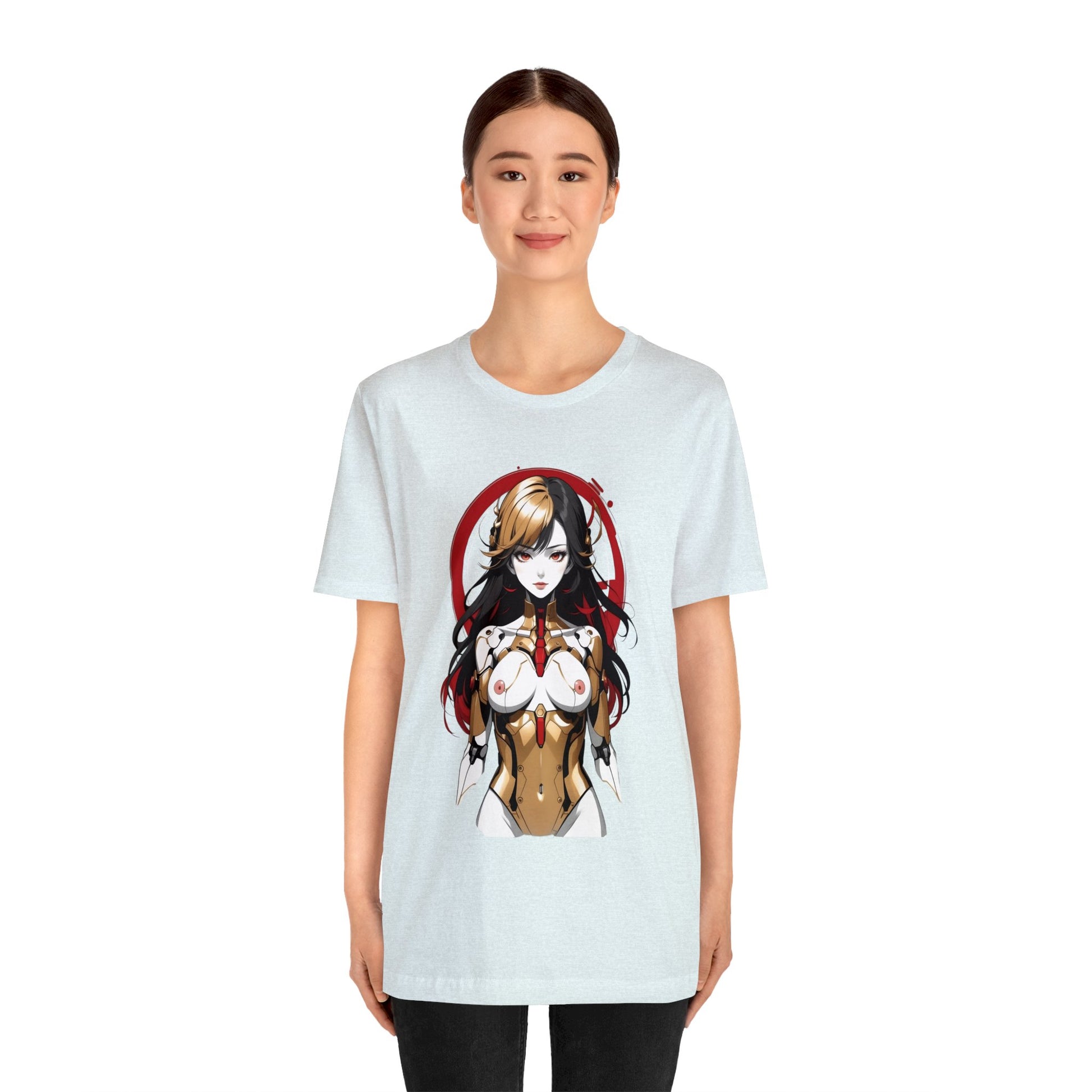 Kǎtōng Piàn - Mecha Girl Collection - Mia - Unisex Jersey Short Sleeve Tee Printify