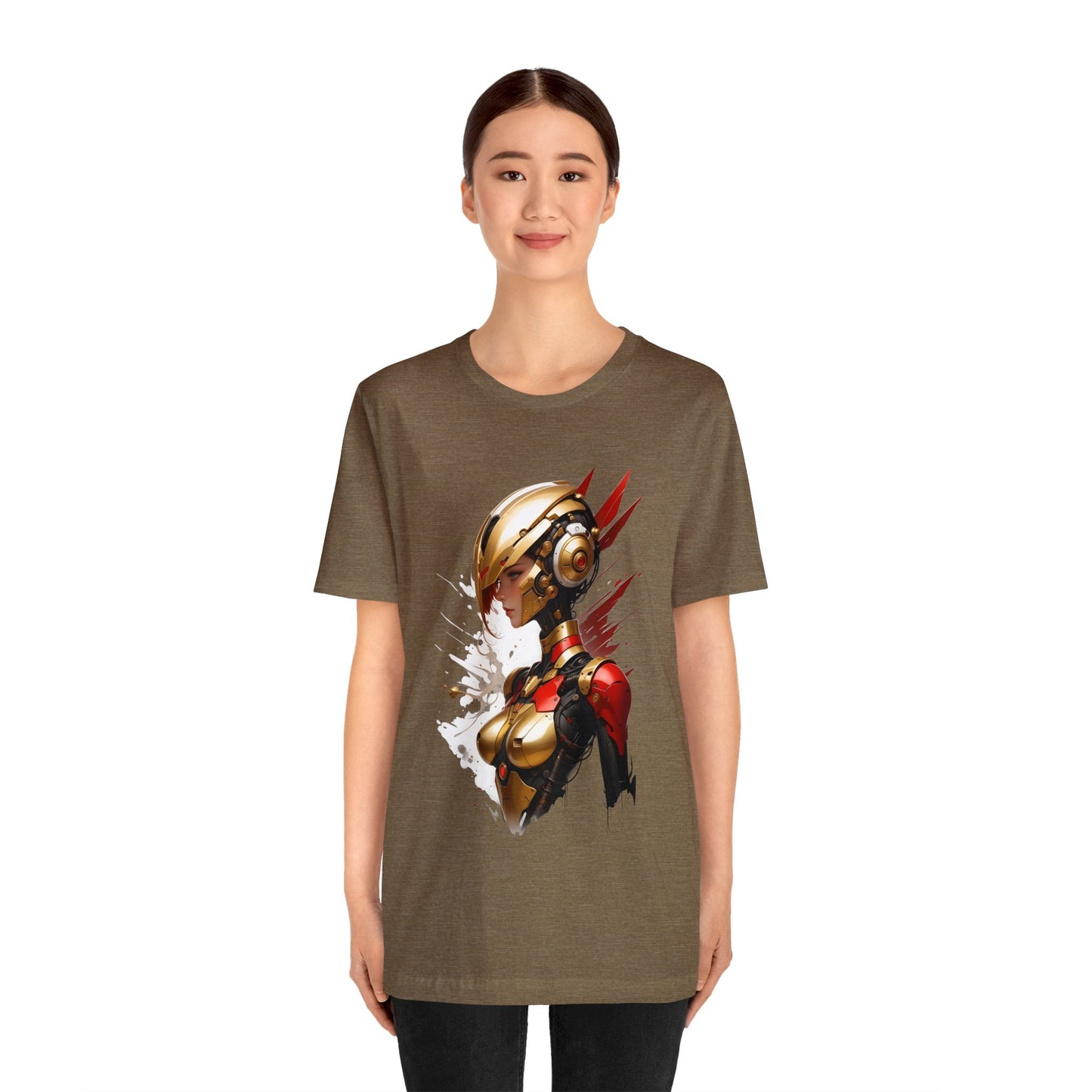 Kǎtōng Piàn - Mecha Girl Collection - Isabella - Unisex Jersey Short Sleeve Tee Printify