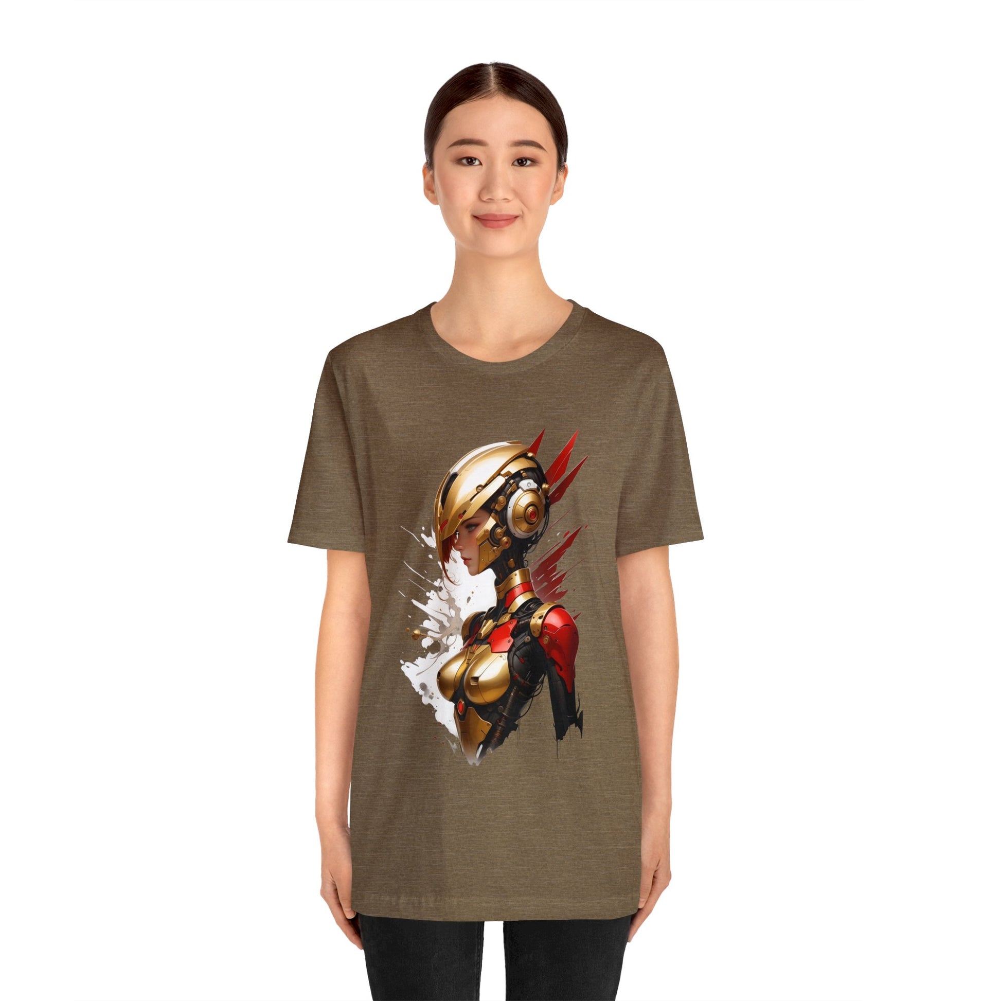 Kǎtōng Piàn - Mecha Girl Collection - Isabella - Unisex Jersey Short Sleeve Tee Printify