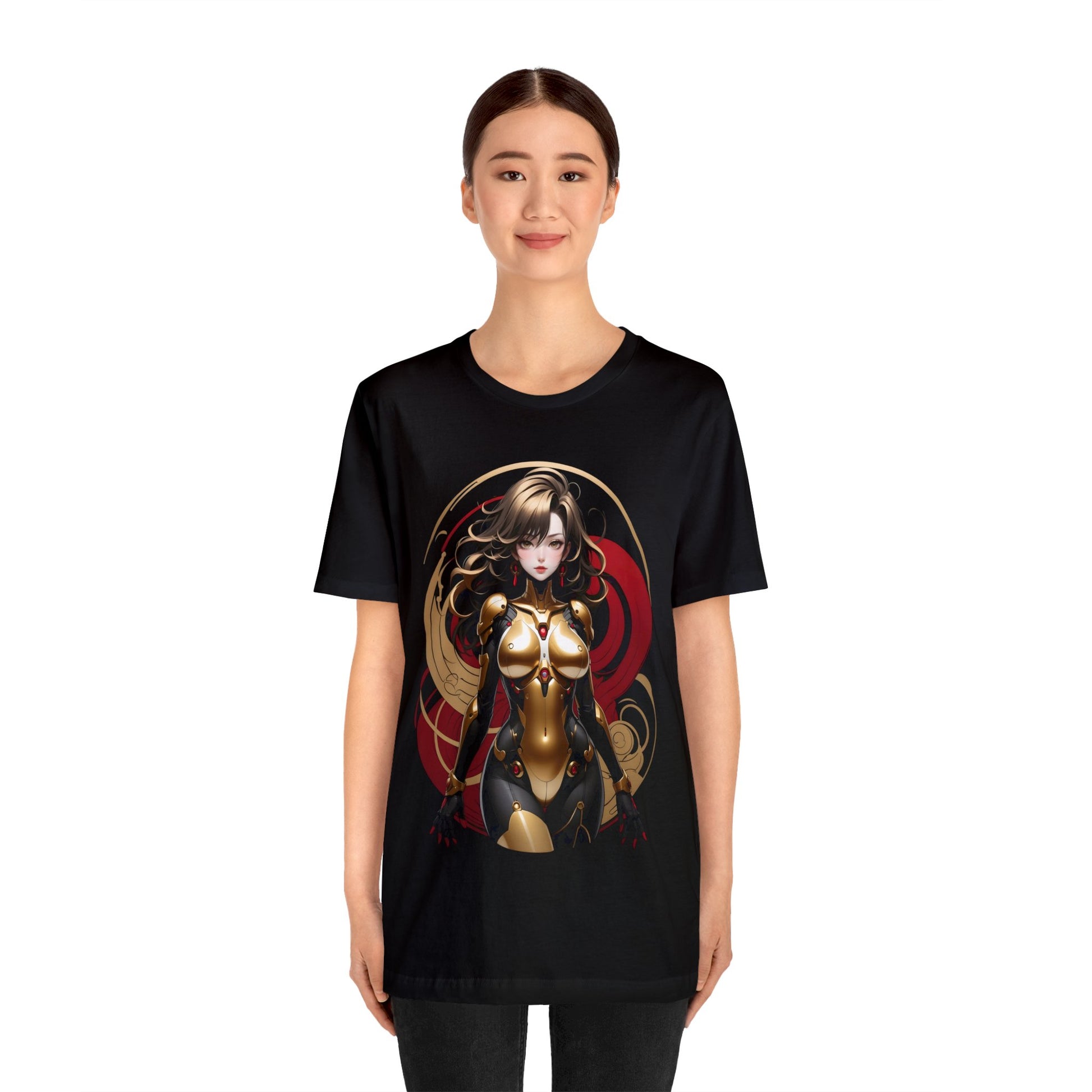 Kǎtōng Piàn - Mecha Girl Collection - Ava - Unisex Jersey Short Sleeve Tee Printify