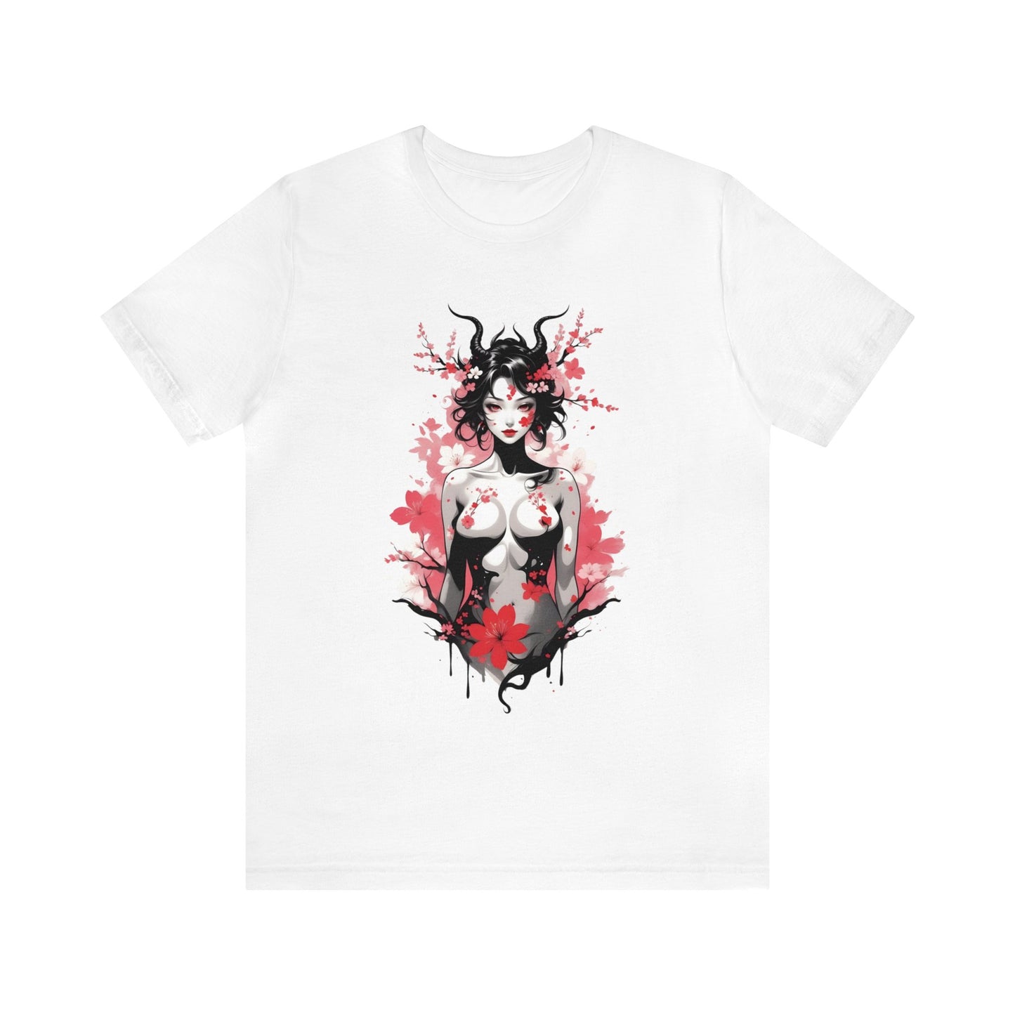 Kǎtōng Piàn - Oni Collection - Hannya - Unisex Jersey Short Sleeve Tee Printify