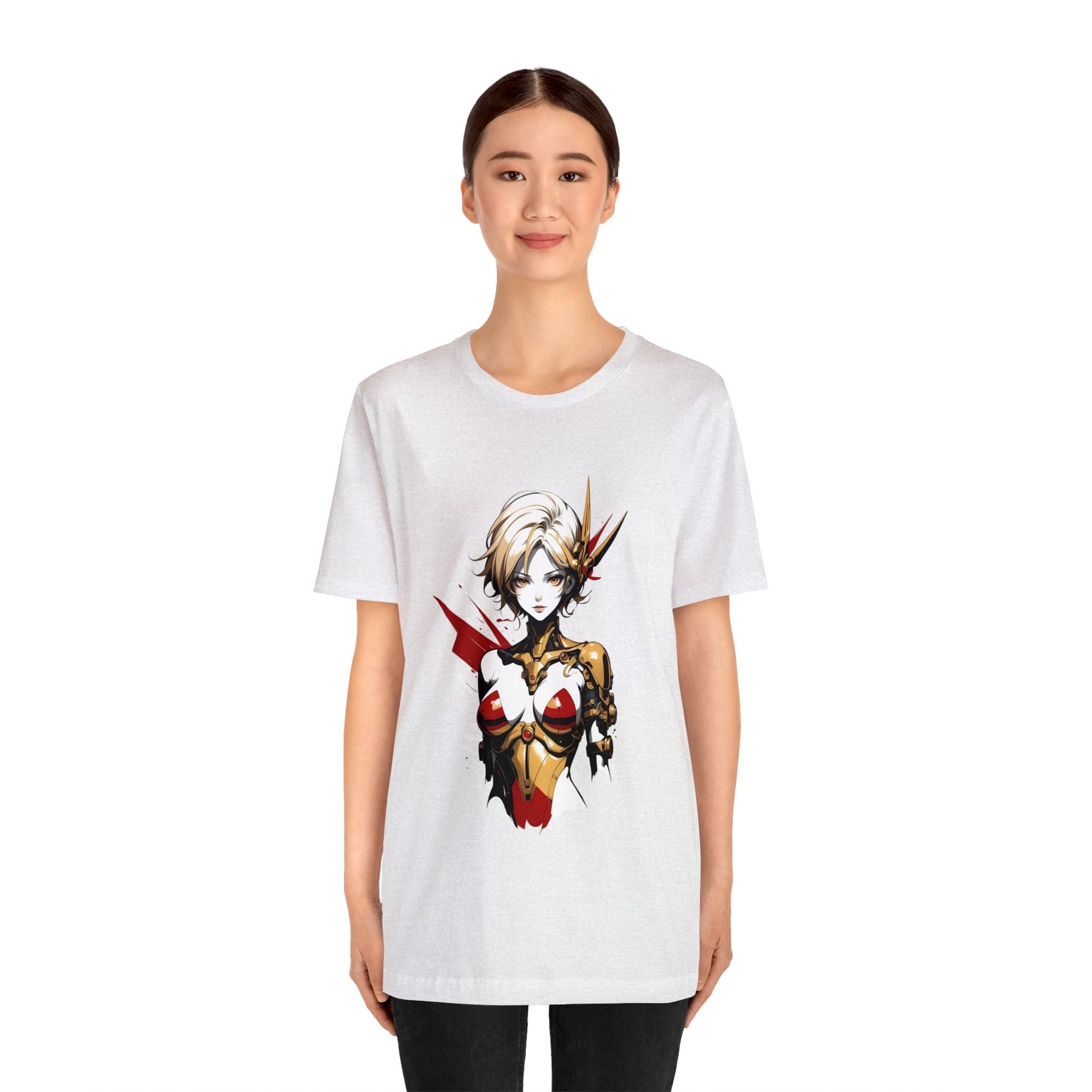 Kǎtōng Piàn - Mecha Girl Collection - Scarlett - Unisex Jersey Short Sleeve Tee Printify