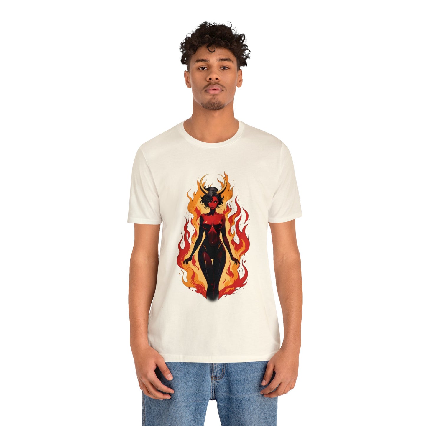 Kǎtōng Piàn - Devil Woman Collection - Drusilla - Unisex Jersey Short Sleeve Tee Printify