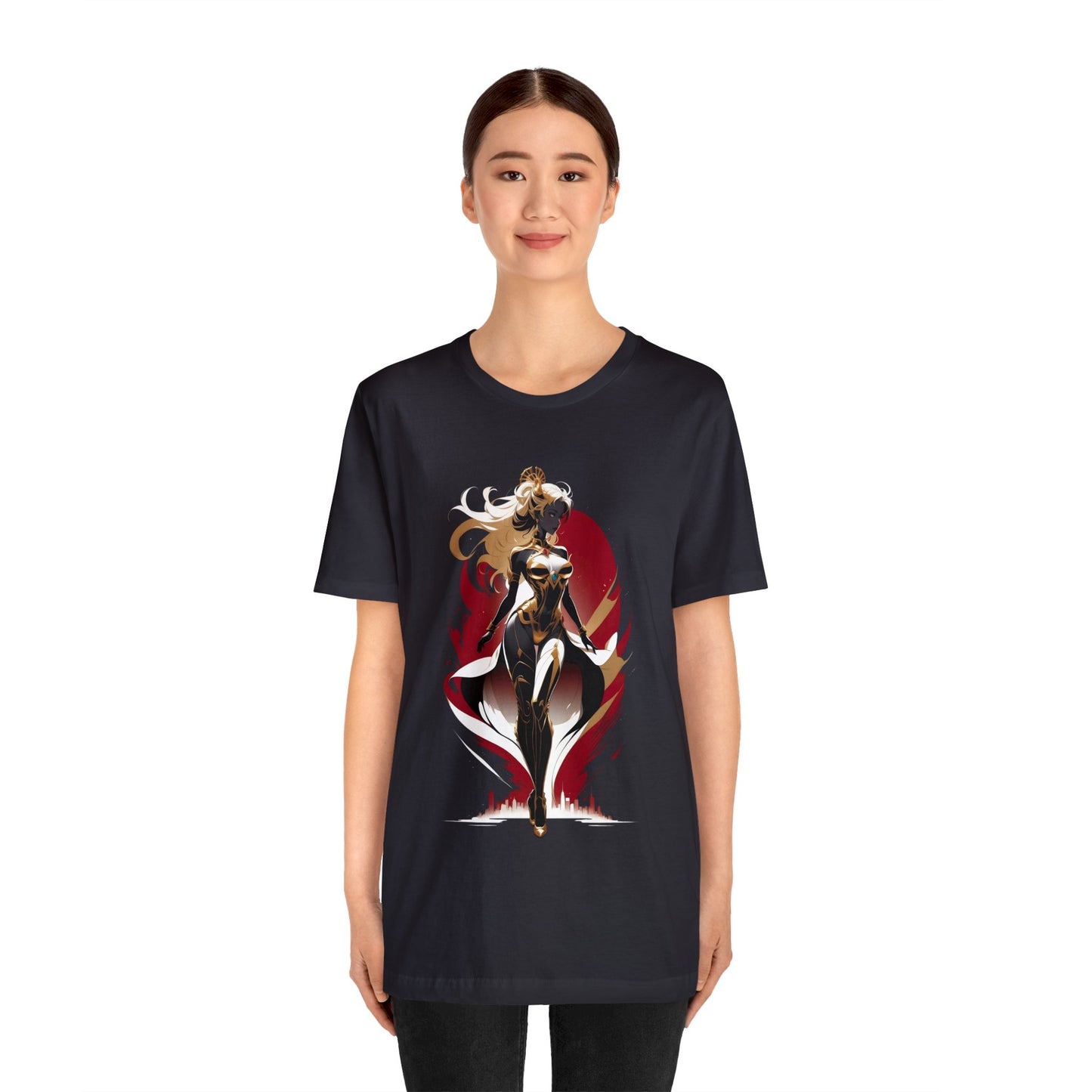 Kǎtōng Piàn - Mecha Girl Collection - Lucy - Unisex Jersey Short Sleeve Tee Printify