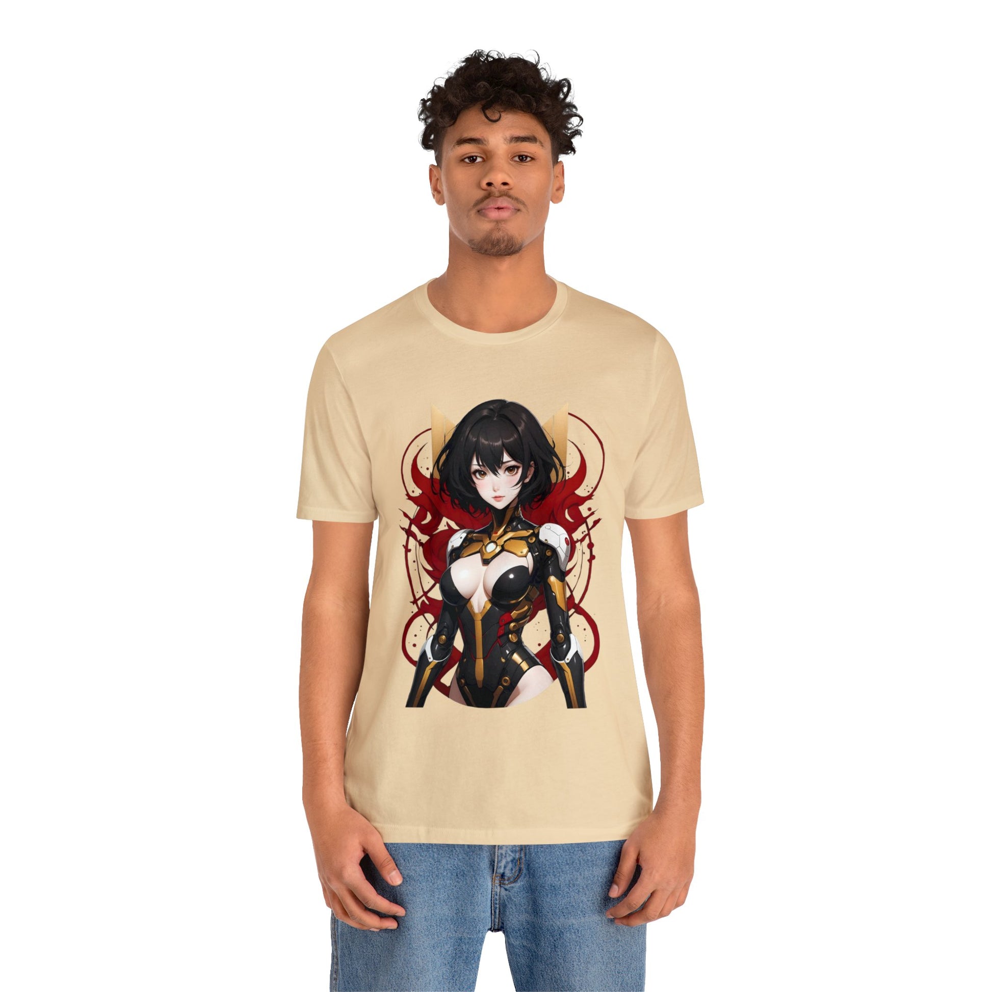 Kǎtōng Piàn - Mecha Girl Collection - Abigail - Unisex Jersey Short Sleeve Tee Printify