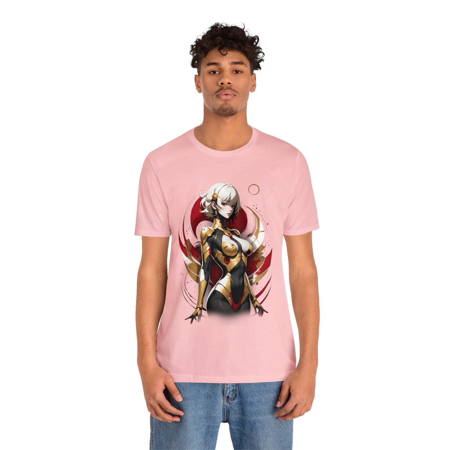 Kǎtōng Piàn - Mecha Girl Collection - Emily - Unisex Jersey Short Sleeve Tee Printify
