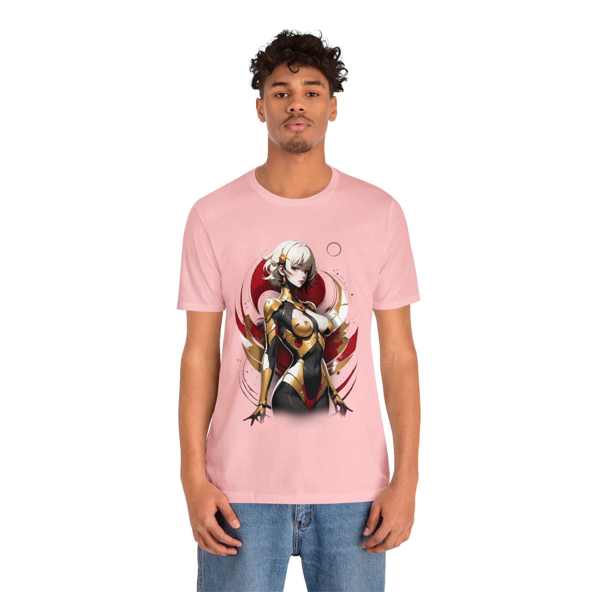 Kǎtōng Piàn - Mecha Girl Collection - Emily - Unisex Jersey Short Sleeve Tee Printify