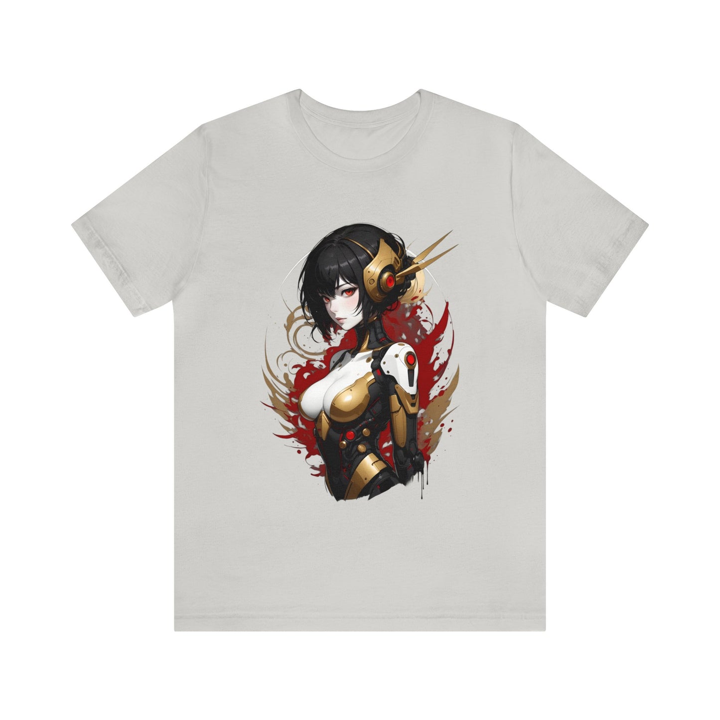 Kǎtōng Piàn - Mecha Girl Collection - Natalie - Unisex Jersey Short Sleeve Tee Printify