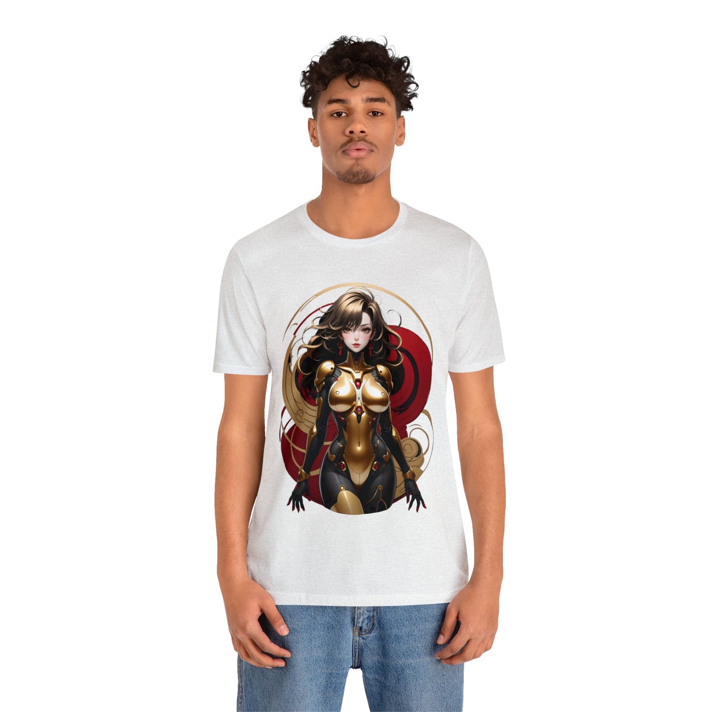 Kǎtōng Piàn - Mecha Girl Collection - Ava - Unisex Jersey Short Sleeve Tee Printify