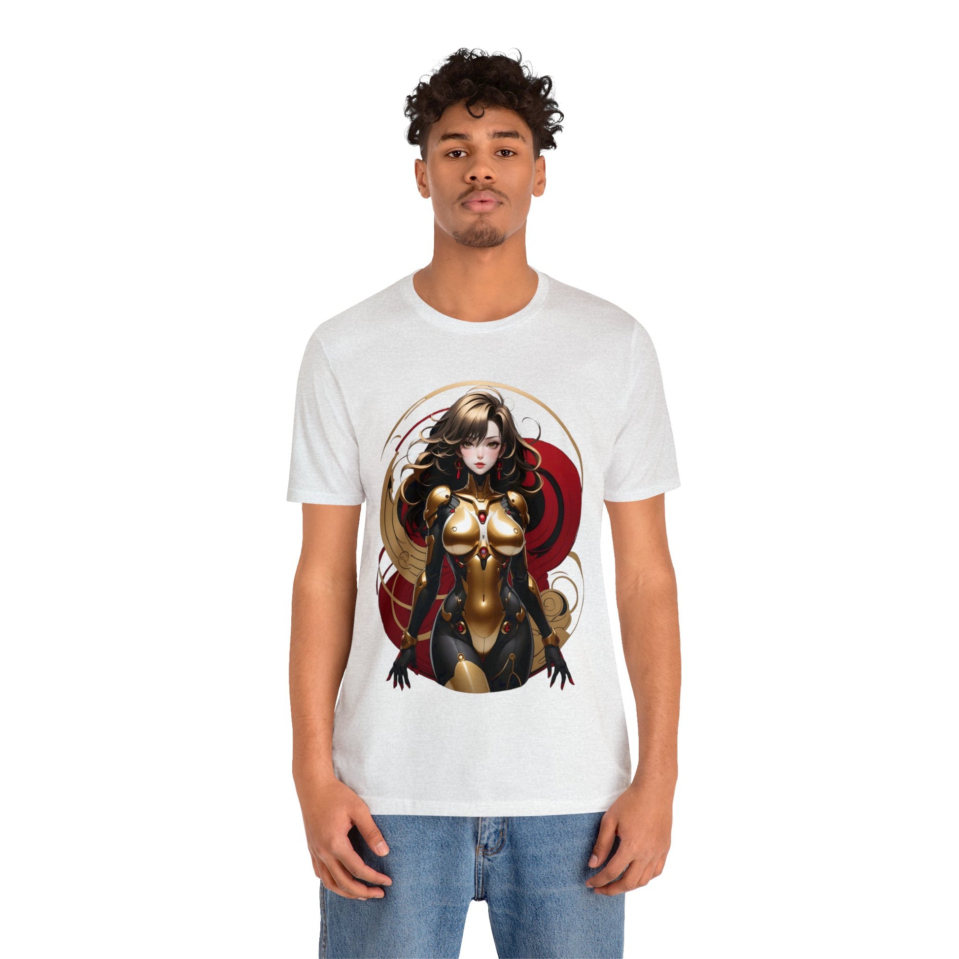Kǎtōng Piàn - Mecha Girl Collection - Ava - Unisex Jersey Short Sleeve Tee Printify