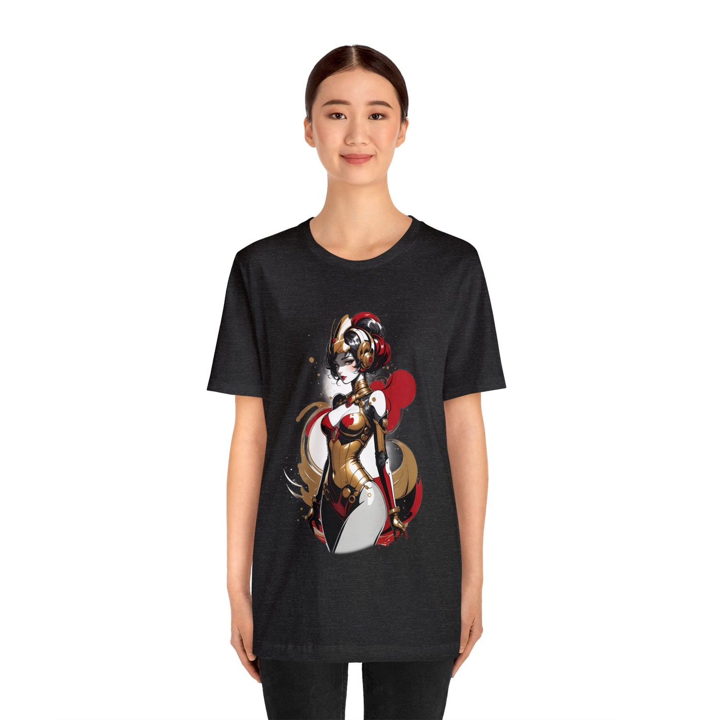 Kǎtōng Piàn - Mecha Girl Collection - Grace - Unisex Jersey Short Sleeve Tee Printify