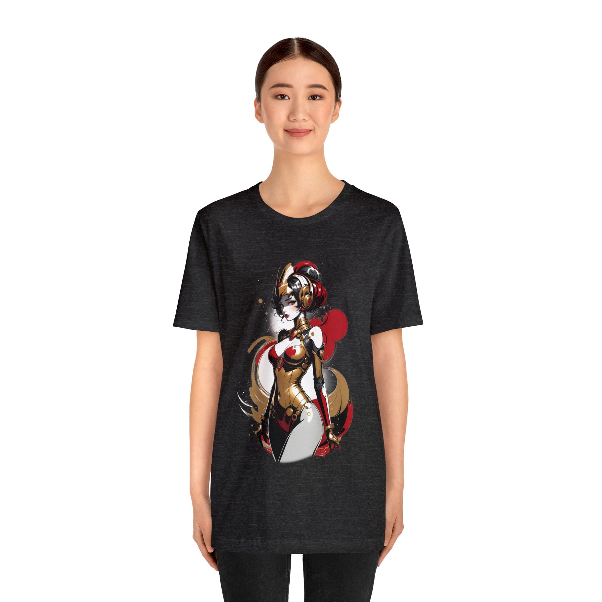 Kǎtōng Piàn - Mecha Girl Collection - Grace - Unisex Jersey Short Sleeve Tee Printify