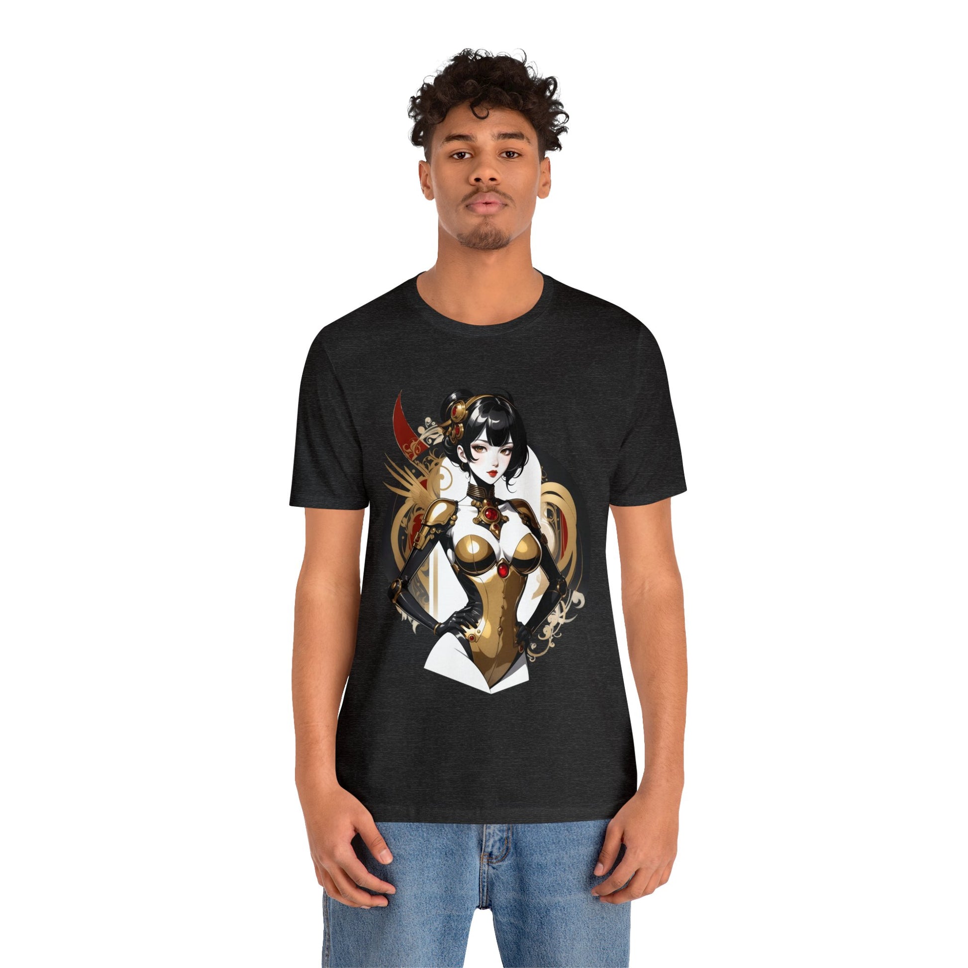 Kǎtōng Piàn - Mecha Girl Collection - Olivia - Unisex Jersey Short Sleeve Tee Printify