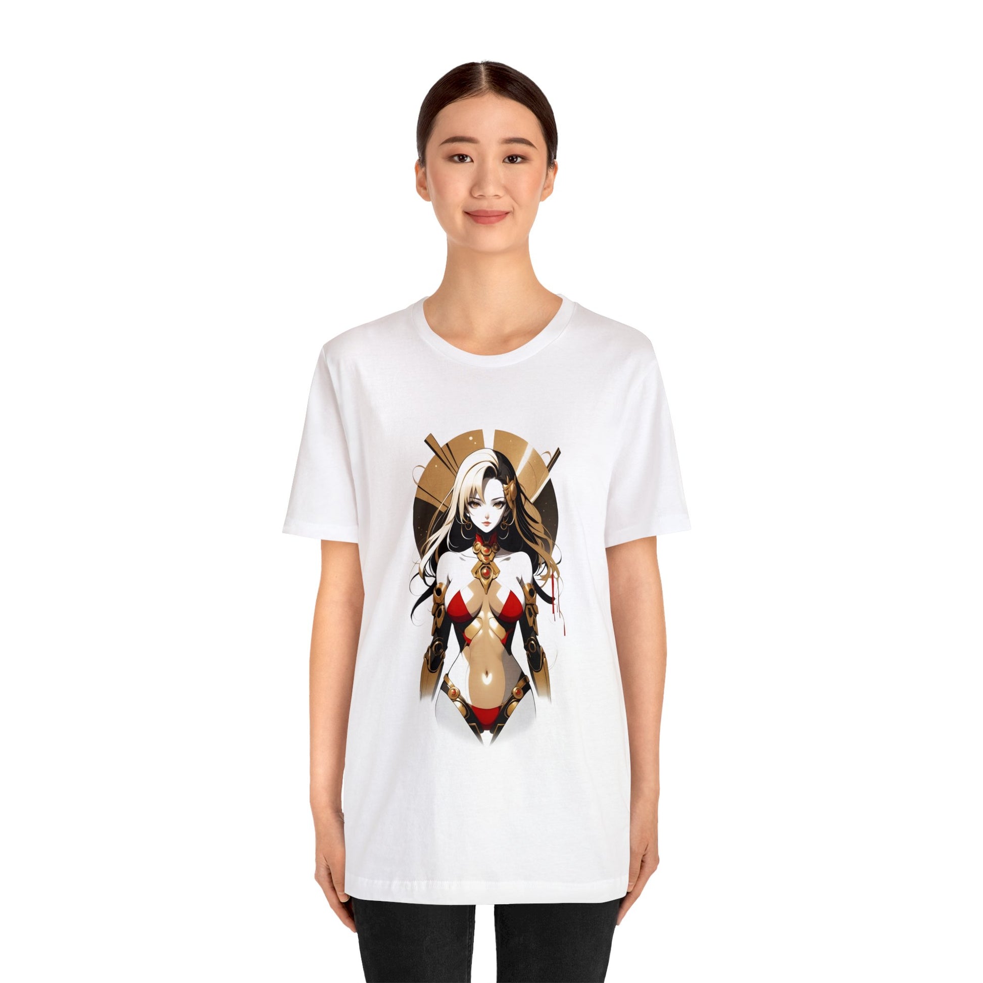 Kǎtōng Piàn - Mecha Girl Collection - Eleanor - Unisex Jersey Short Sleeve Tee Printify
