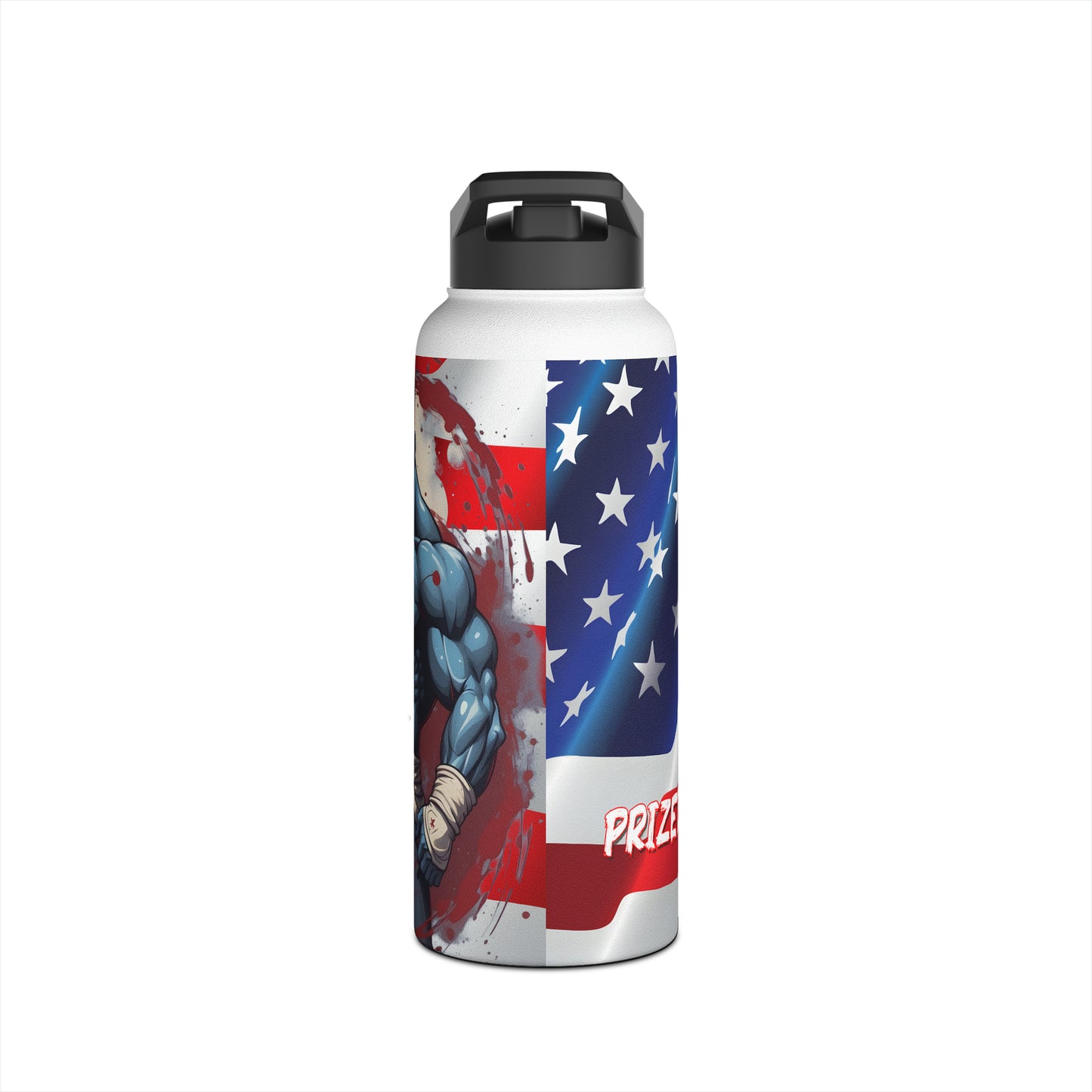 Kǎtōng Piàn - Prized Fighter Collection - America - 010 - Stainless Steel Water Bottle, Standard Lid - Verdine Daniels