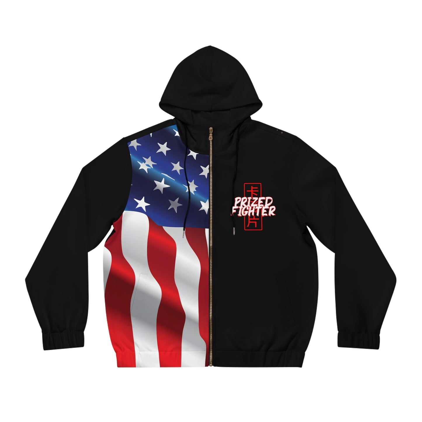 Kǎtōng Piàn - Prized Fighter Collection - America - 010 - Men's Full-Zip Hoodie