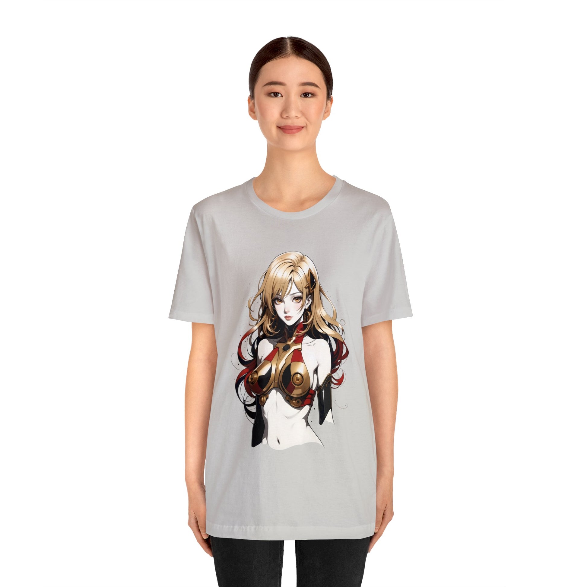 Kǎtōng Piàn - Mecha Girl Collection - Evelyn - Unisex Jersey Short Sleeve Tee Printify