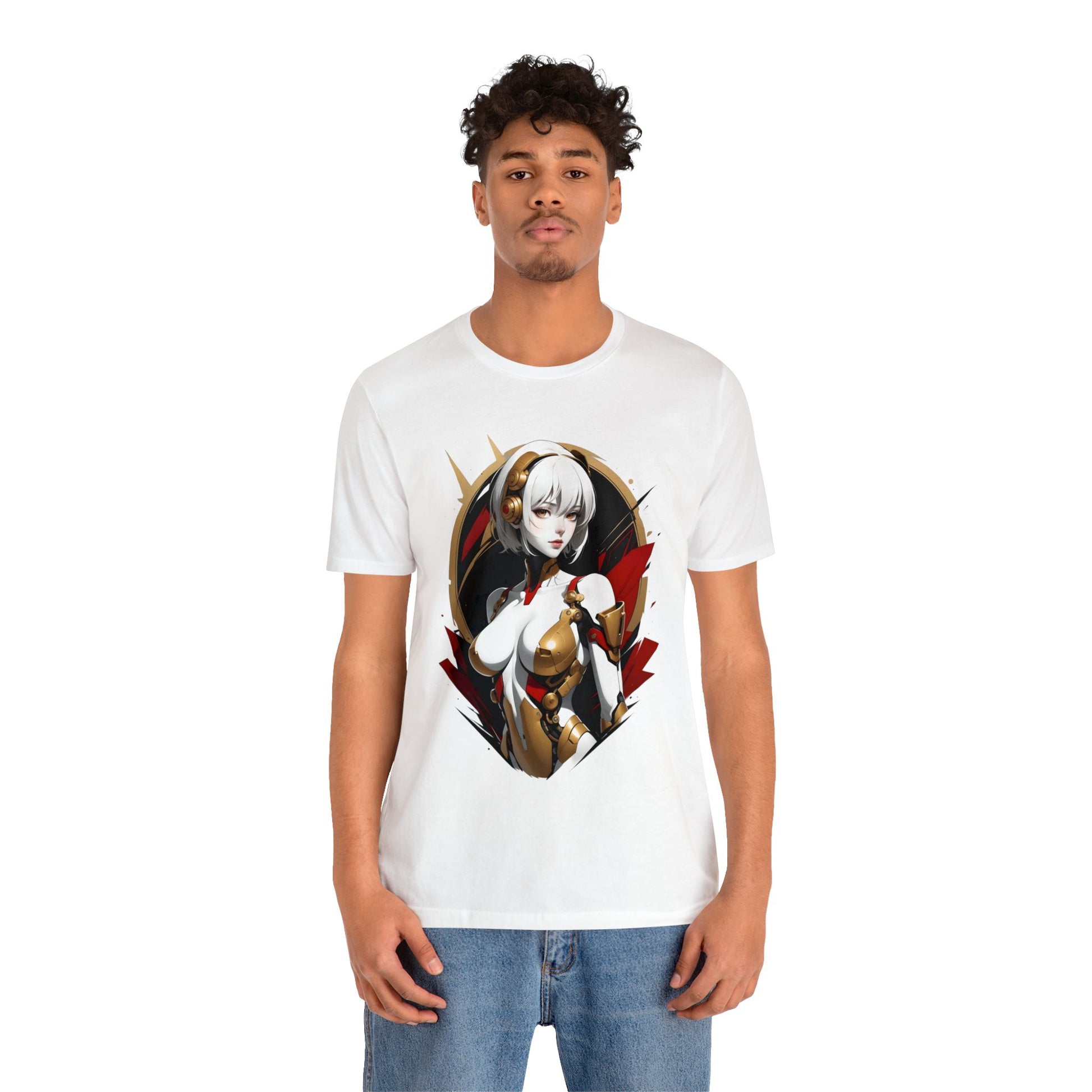 Kǎtōng Piàn - Mecha Girl Collection - Iris - Unisex Jersey Short Sleeve Tee Printify