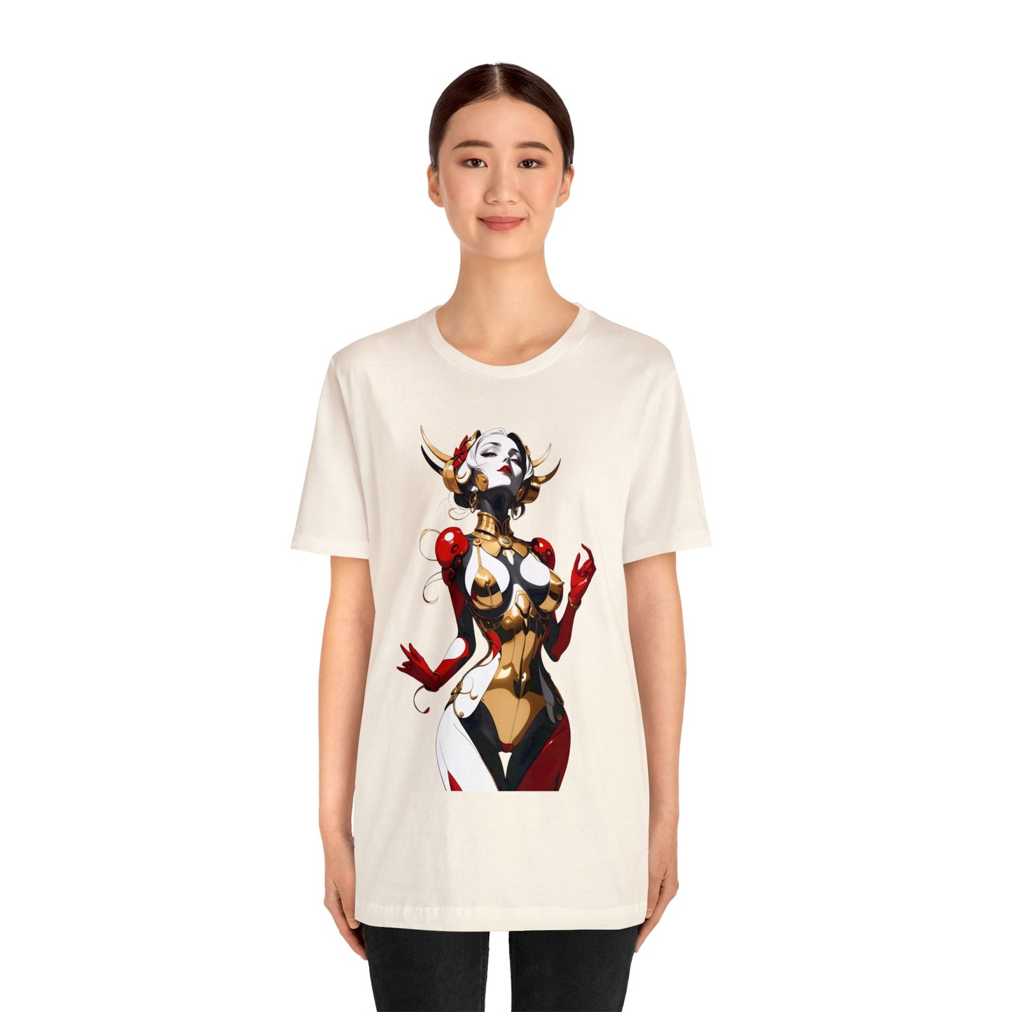 Kǎtōng Piàn - Mecha Girl Collection - Sophia - Unisex Jersey Short Sleeve Tee Printify