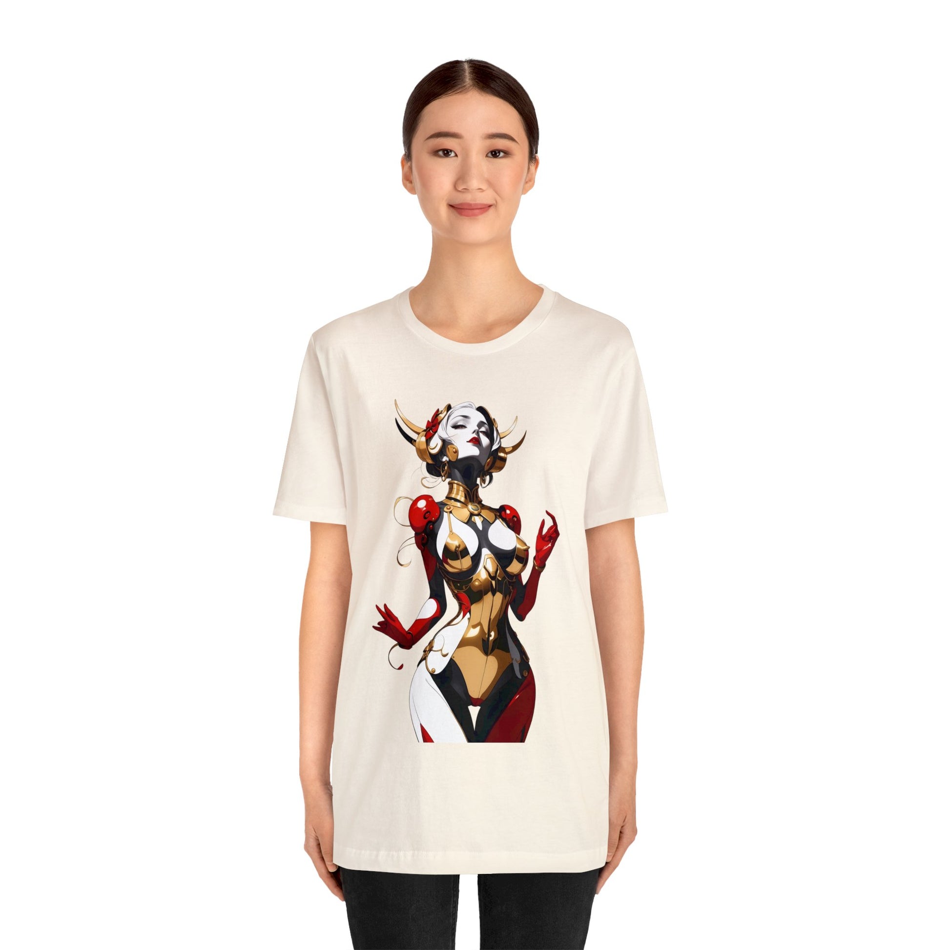 Kǎtōng Piàn - Mecha Girl Collection - Sophia - Unisex Jersey Short Sleeve Tee Printify