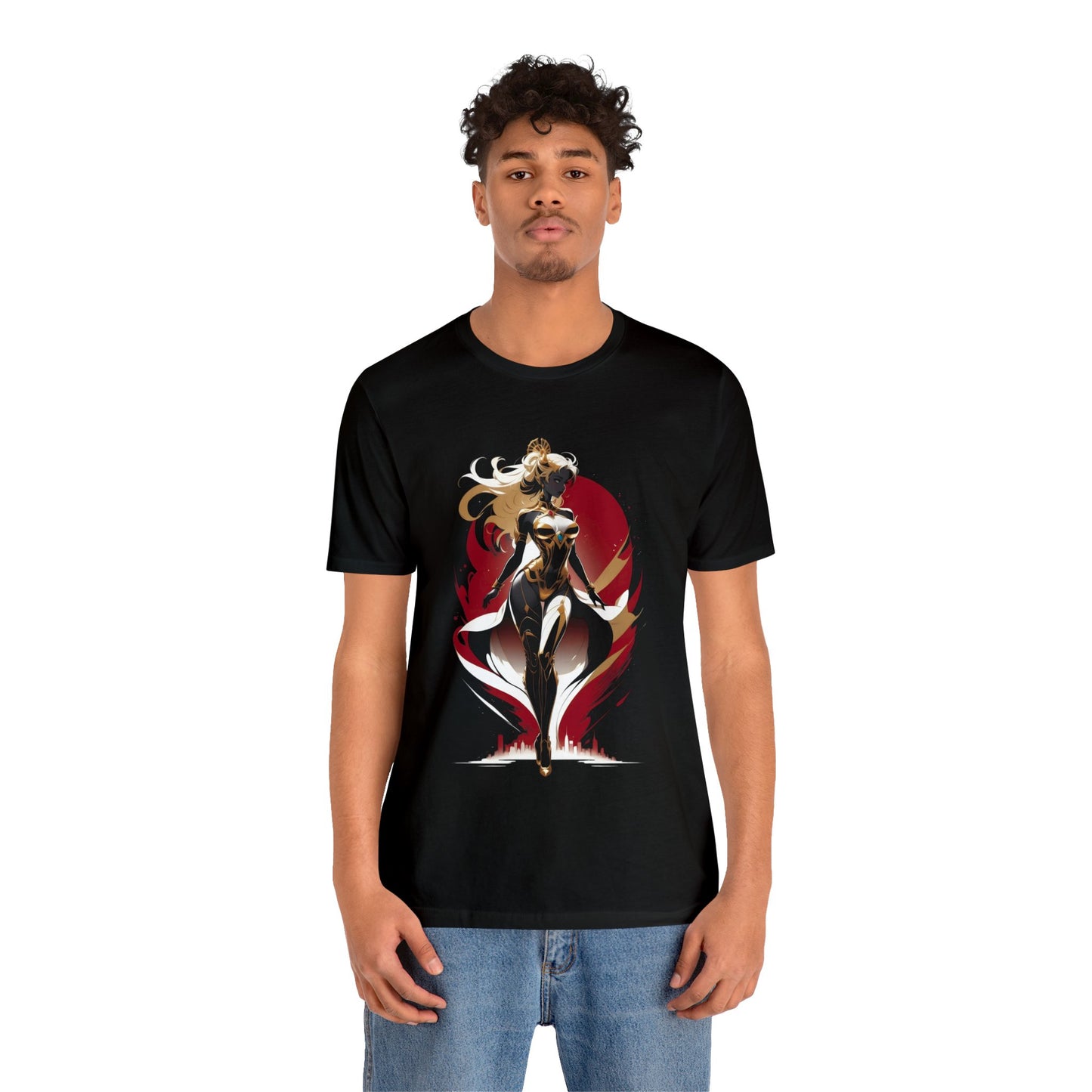 Kǎtōng Piàn - Mecha Girl Collection - Lucy - Unisex Jersey Short Sleeve Tee Printify