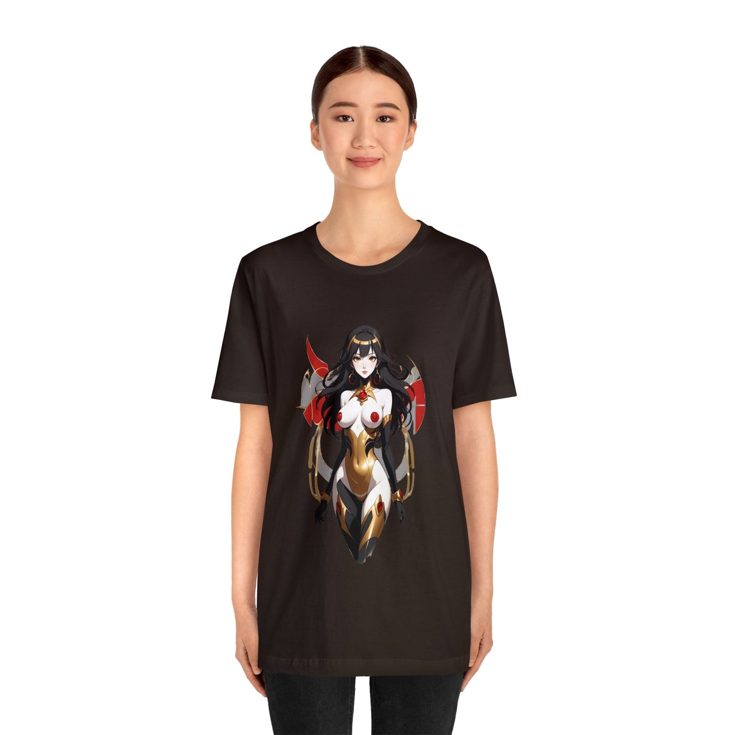 Kǎtōng Piàn - Mecha Girl Collection - Kinsley - Unisex Jersey Short Sleeve Tee Printify