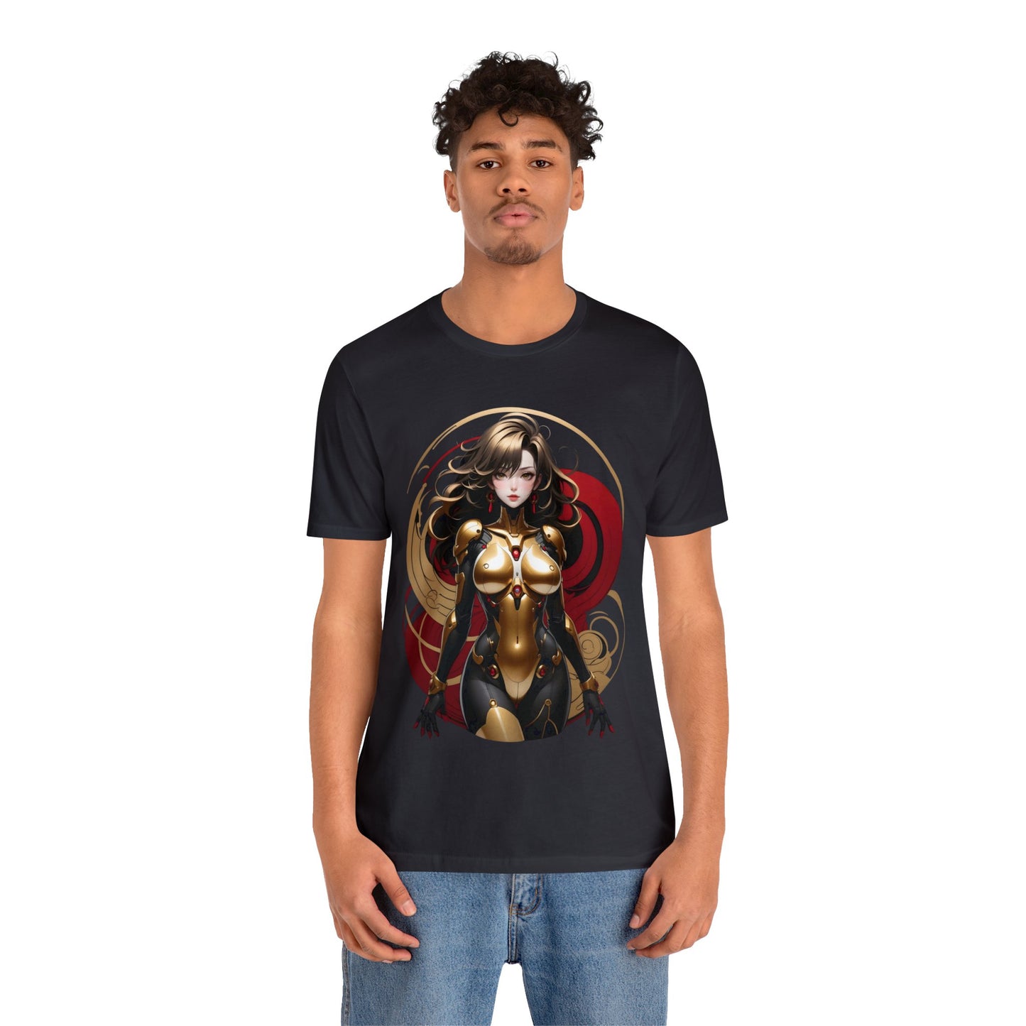 Kǎtōng Piàn - Mecha Girl Collection - Ava - Unisex Jersey Short Sleeve Tee Printify