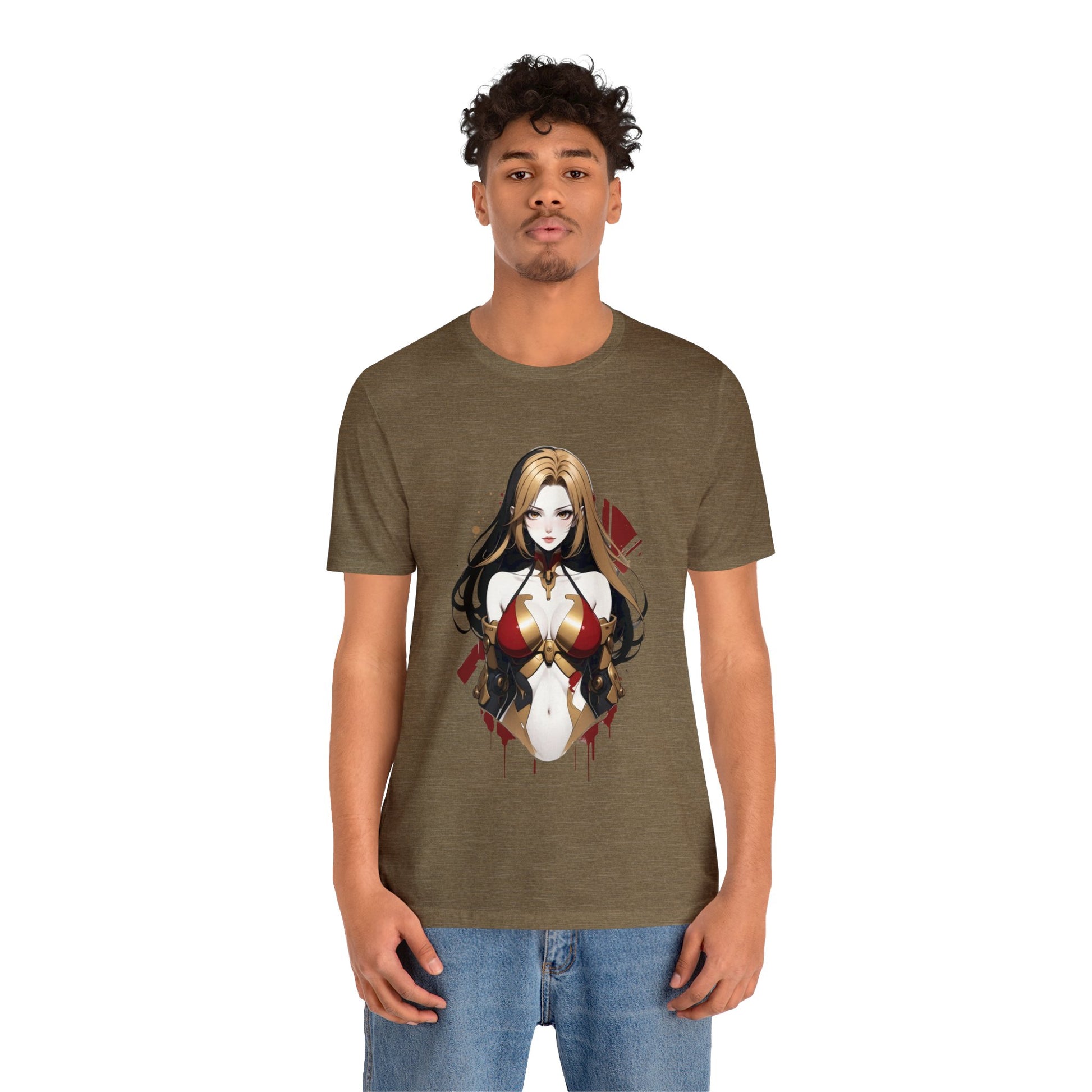 Kǎtōng Piàn - Mecha Girl Collection - Emma - Unisex Jersey Short Sleeve Tee Printify