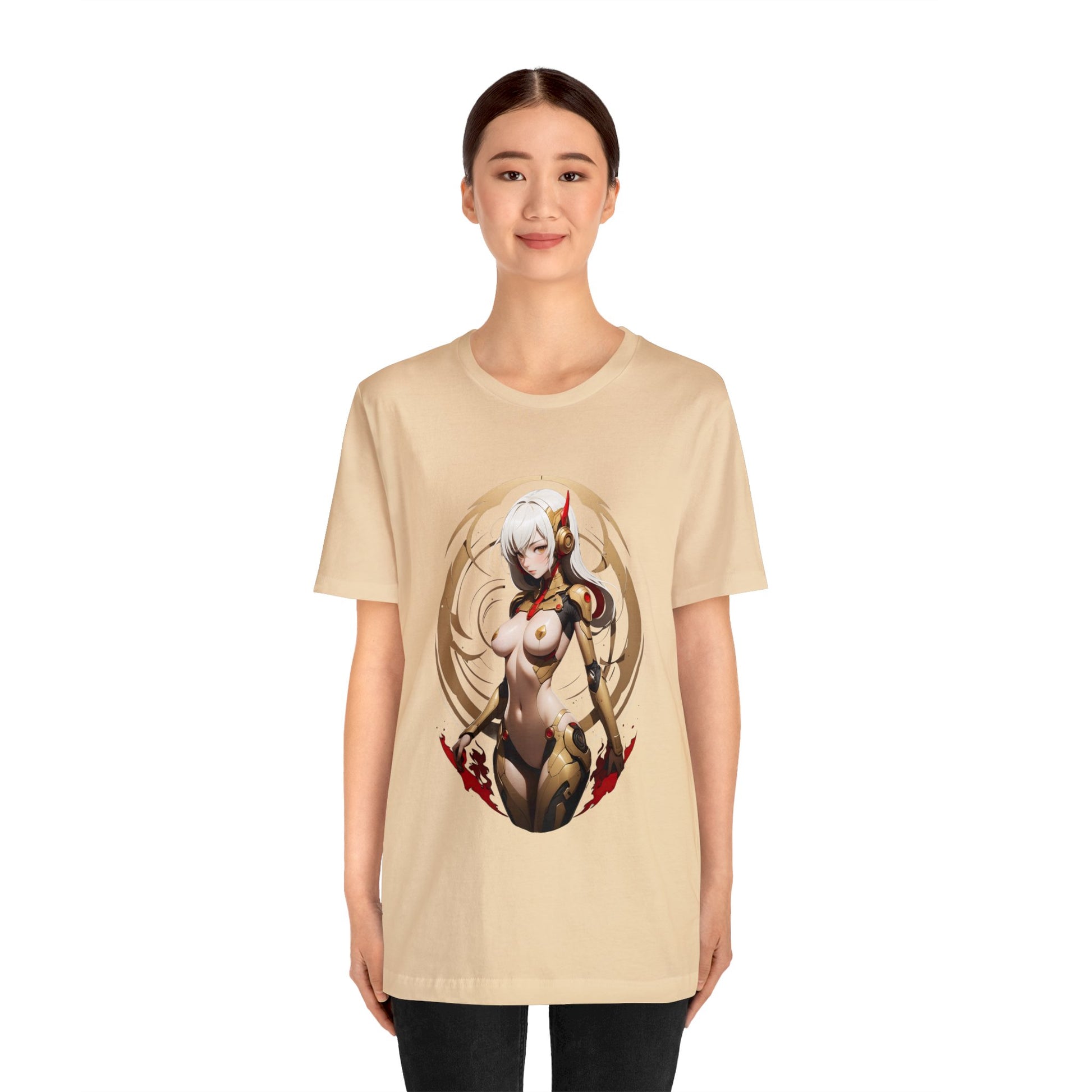 Kǎtōng Piàn - Mecha Girl Collection - Delilah - Unisex Jersey Short Sleeve Tee Printify