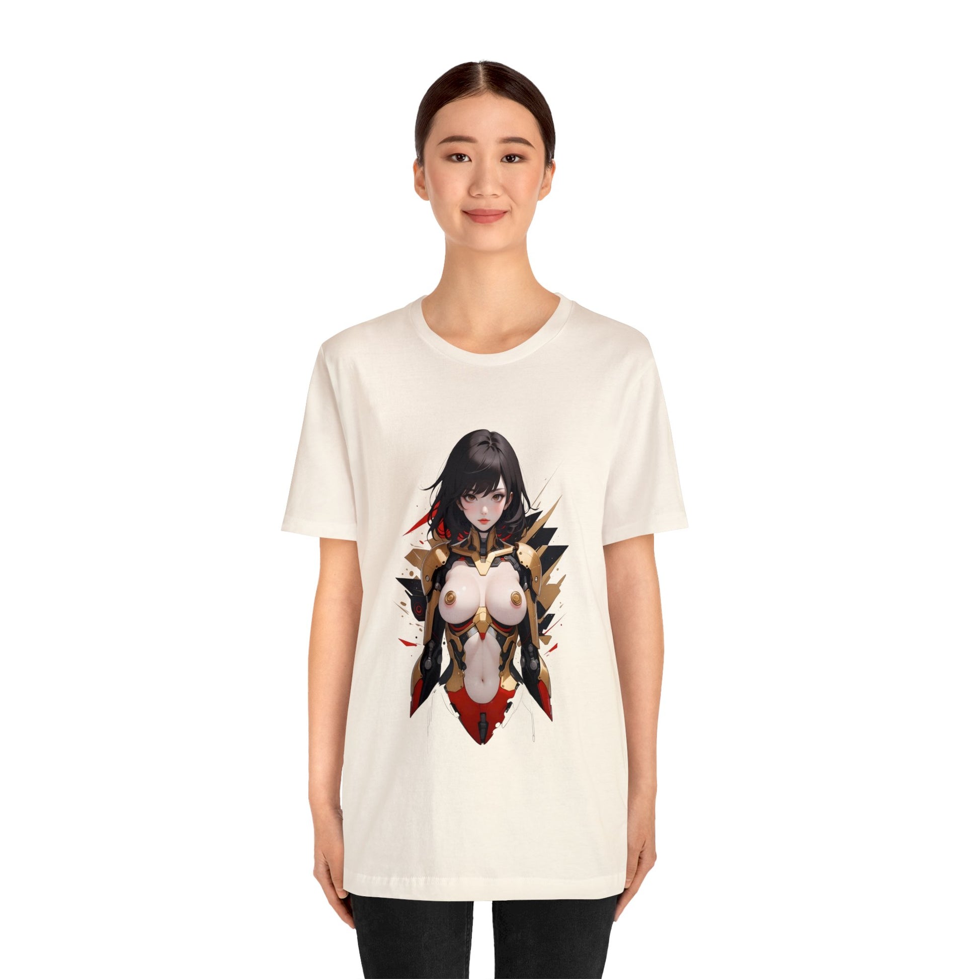 Kǎtōng Piàn - Mecha Girl Collection - Anna - Unisex Jersey Short Sleeve Tee Printify